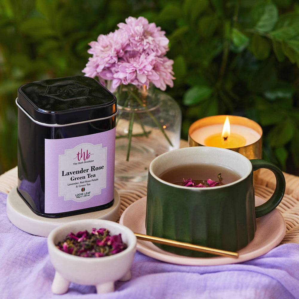 The Herb Boutique Lavender Rose Green Tea 50g