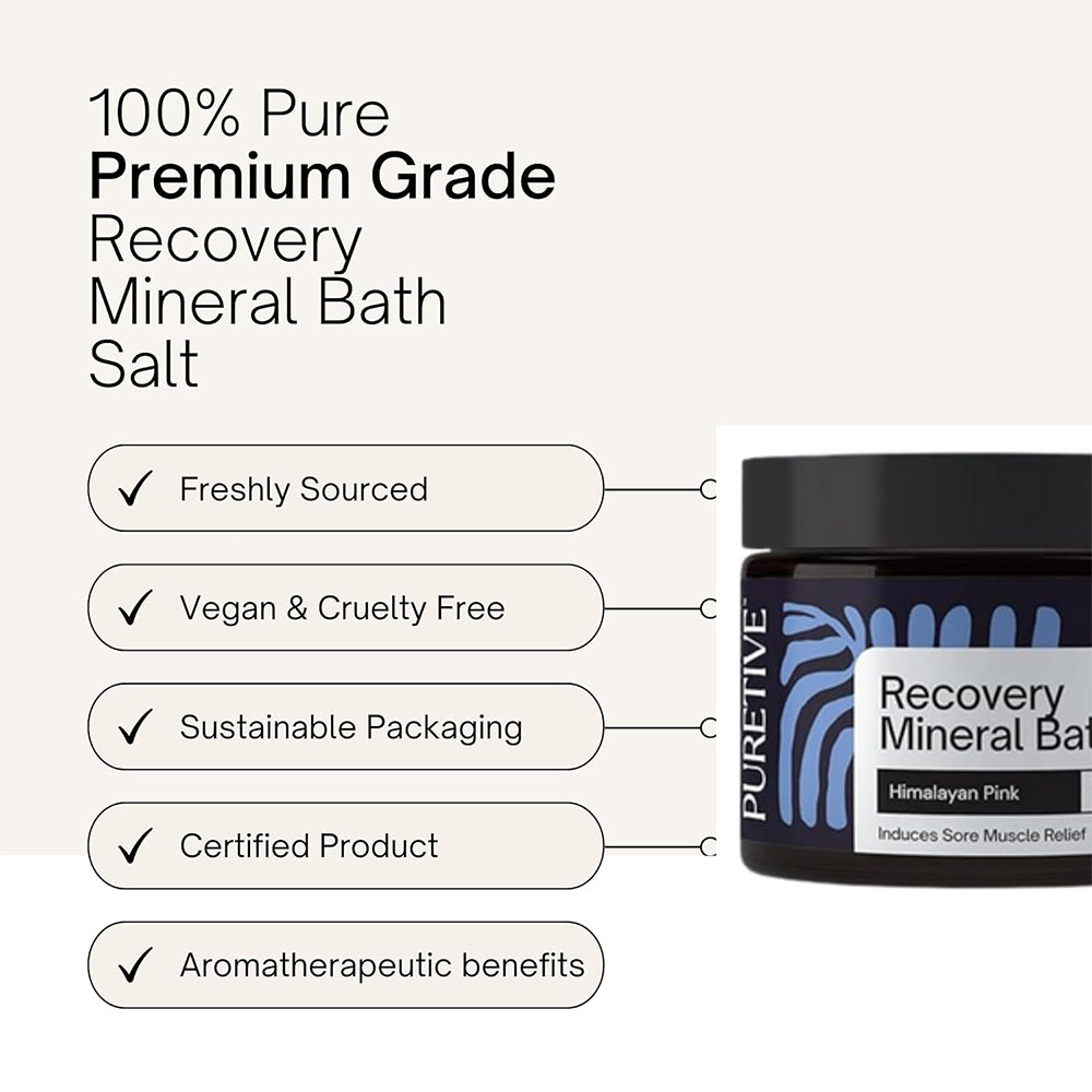 Puretive Botanics Recovery Mineral Bath - Sore Muscle Relieving Salts