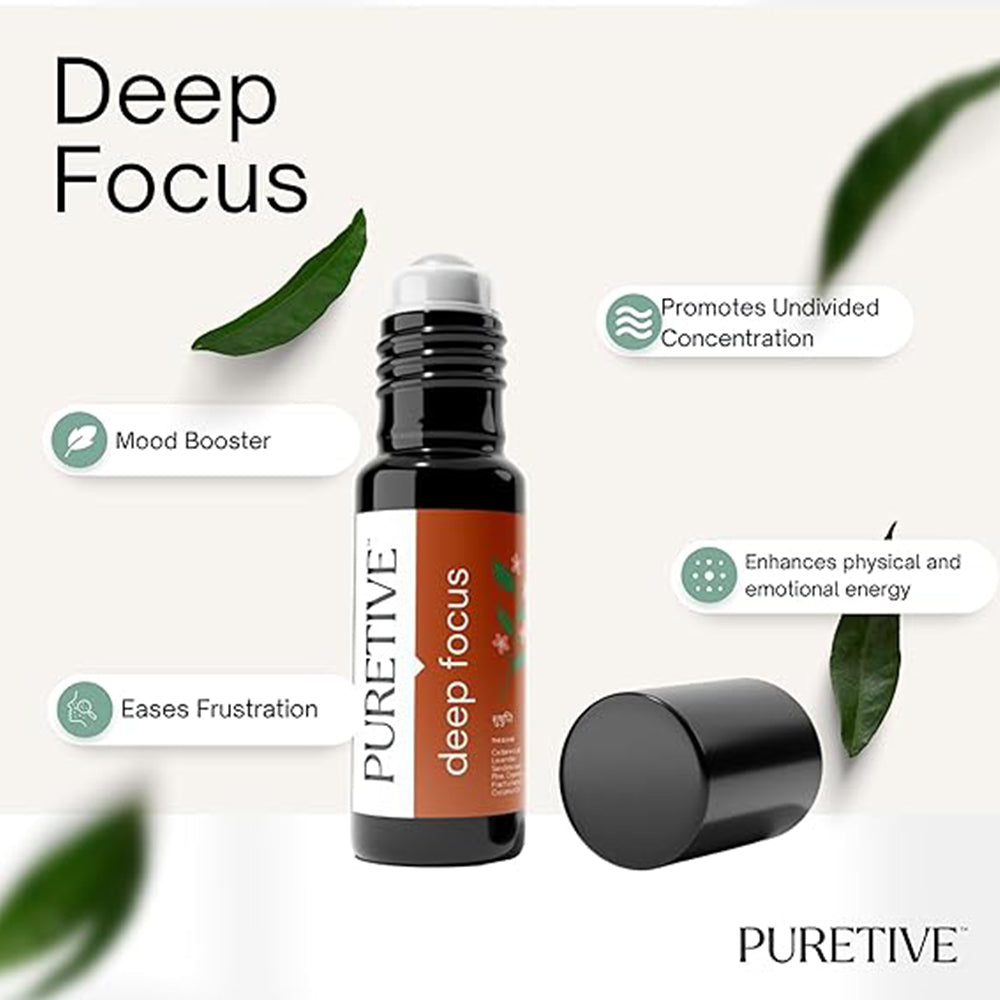 Puretive Botanics Deep Focus - Productivity Boosting Roll On