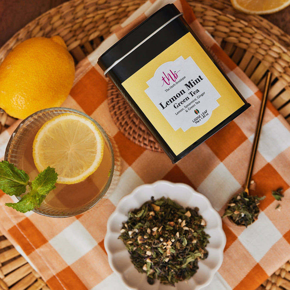 The Herb Boutique Lemon Mint Green Tea 50g