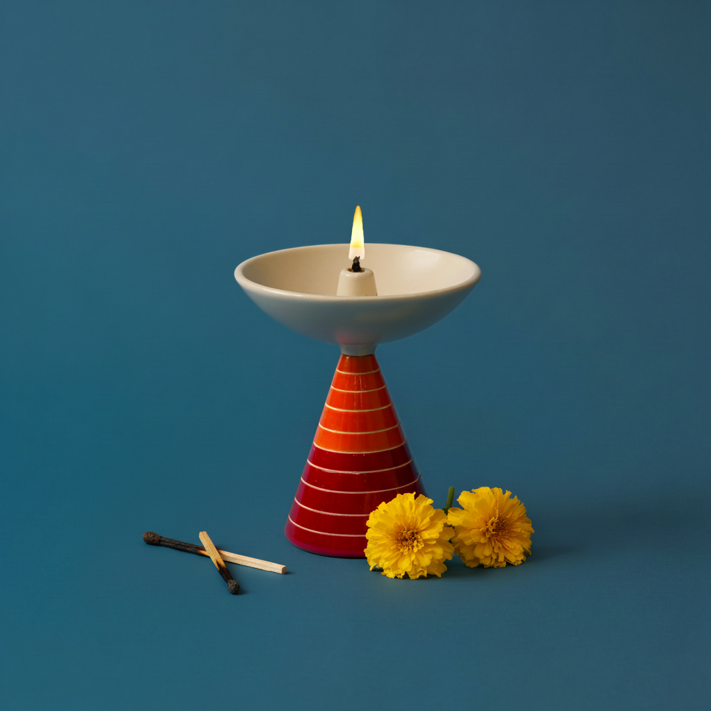 Rayden Urban Tweeter Pop  Oil Lamp Small (Bands Orange)