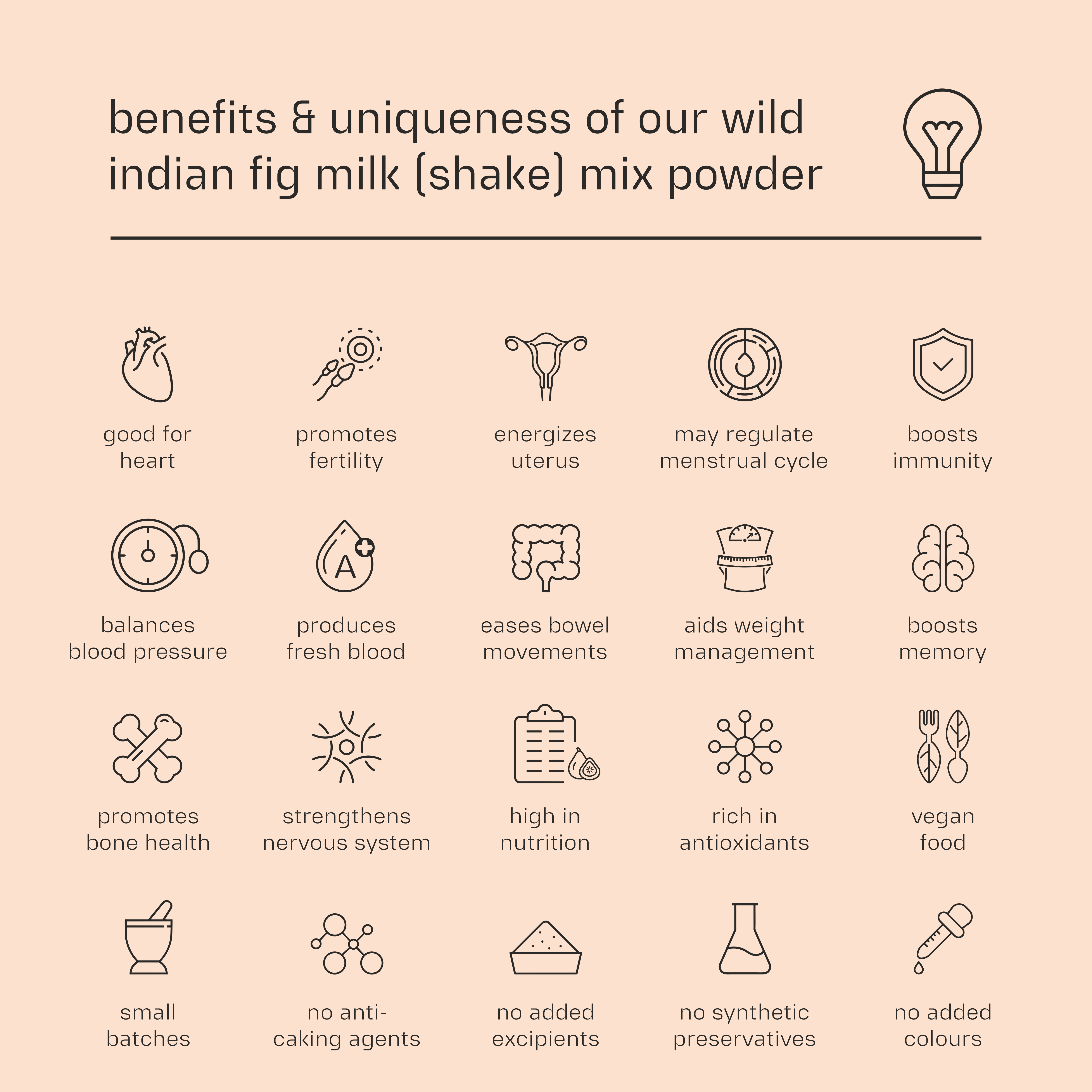 Dessy Figgy Premium Wild Indian Fig Milk (Shake) Mix Powder 250g