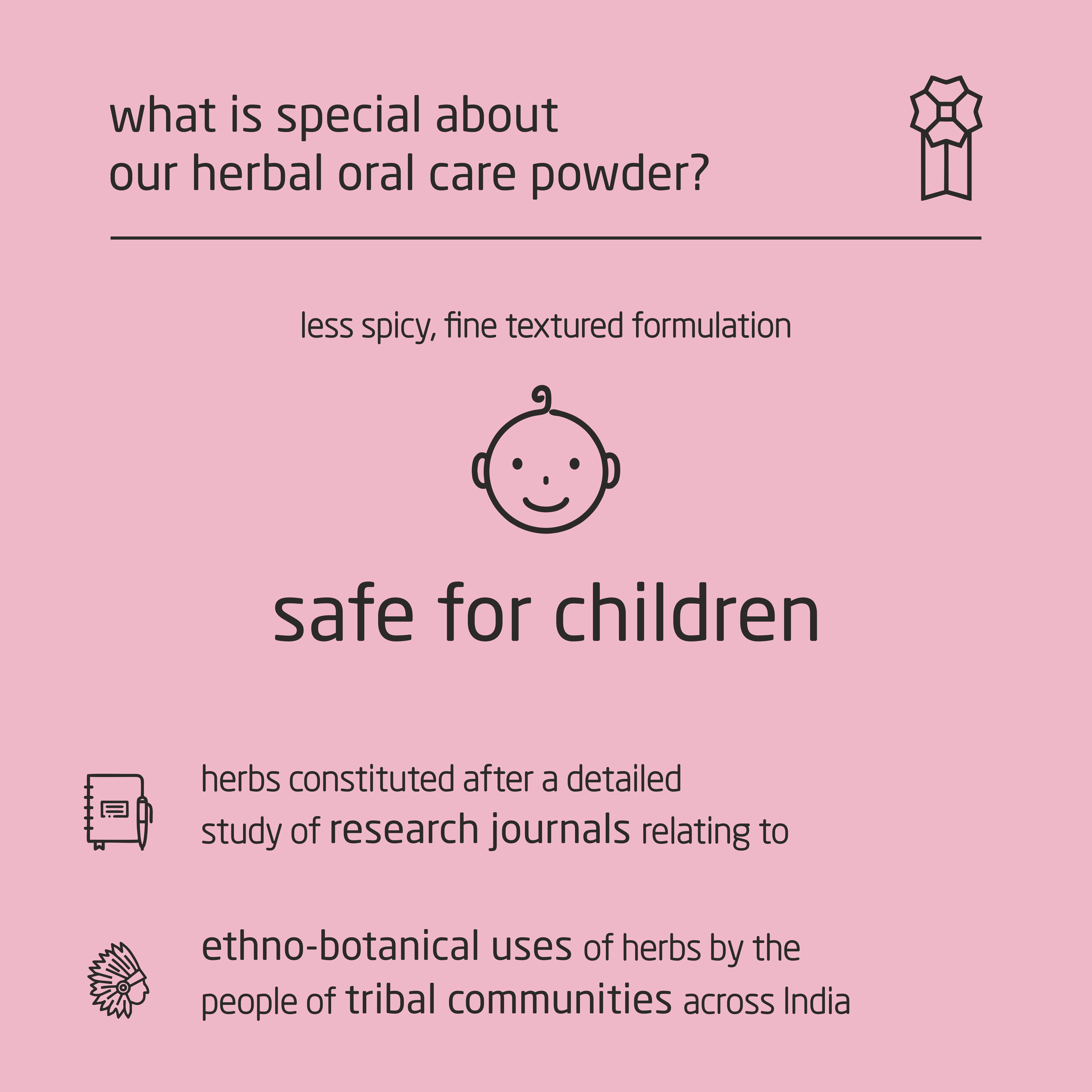 Feel Sattvic  Super-Premium  Herbal Oral Care Powder – 50g