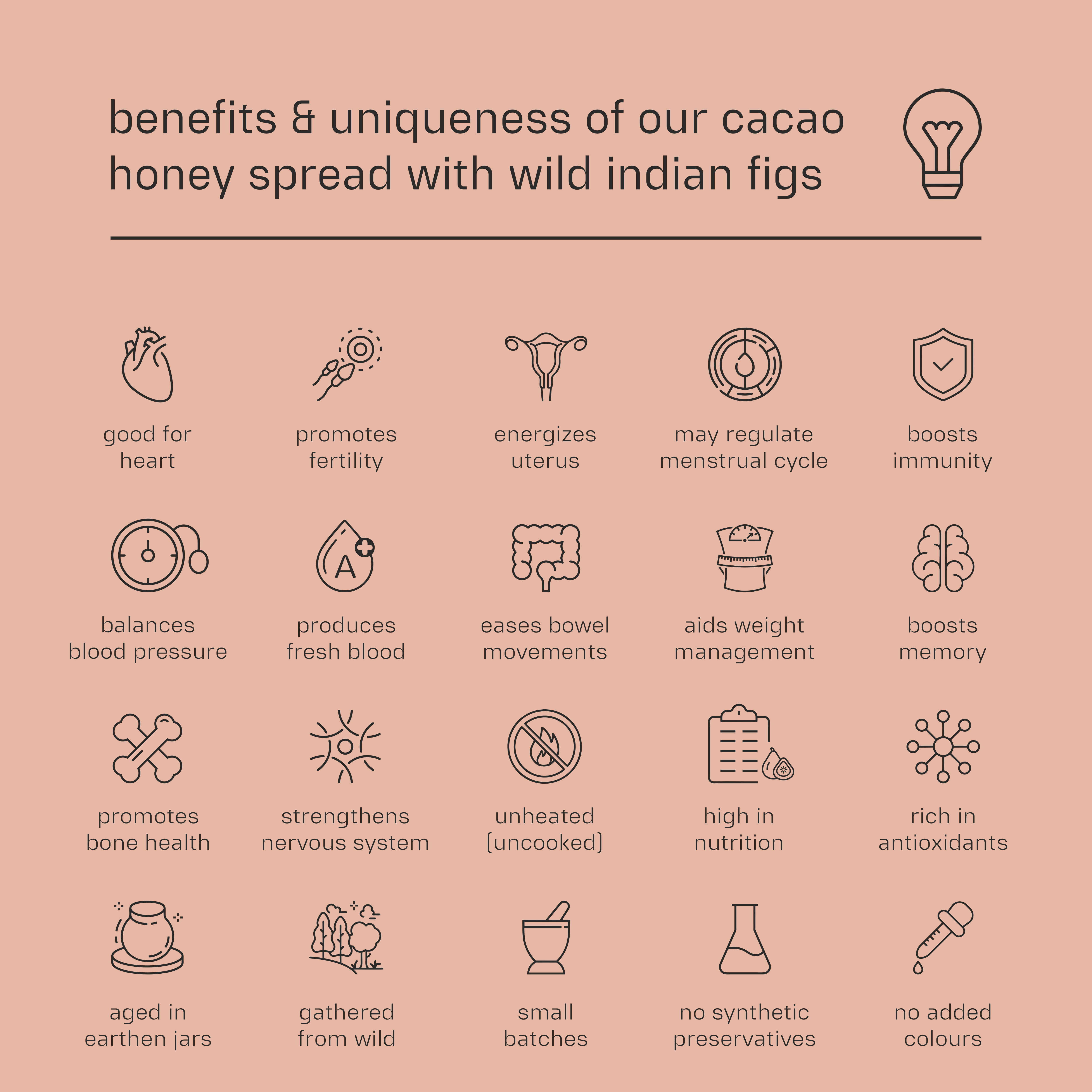 Dessy Figgy Premium Cold-Packed Cacao Honey Spread with Wild Indian Figs 250g