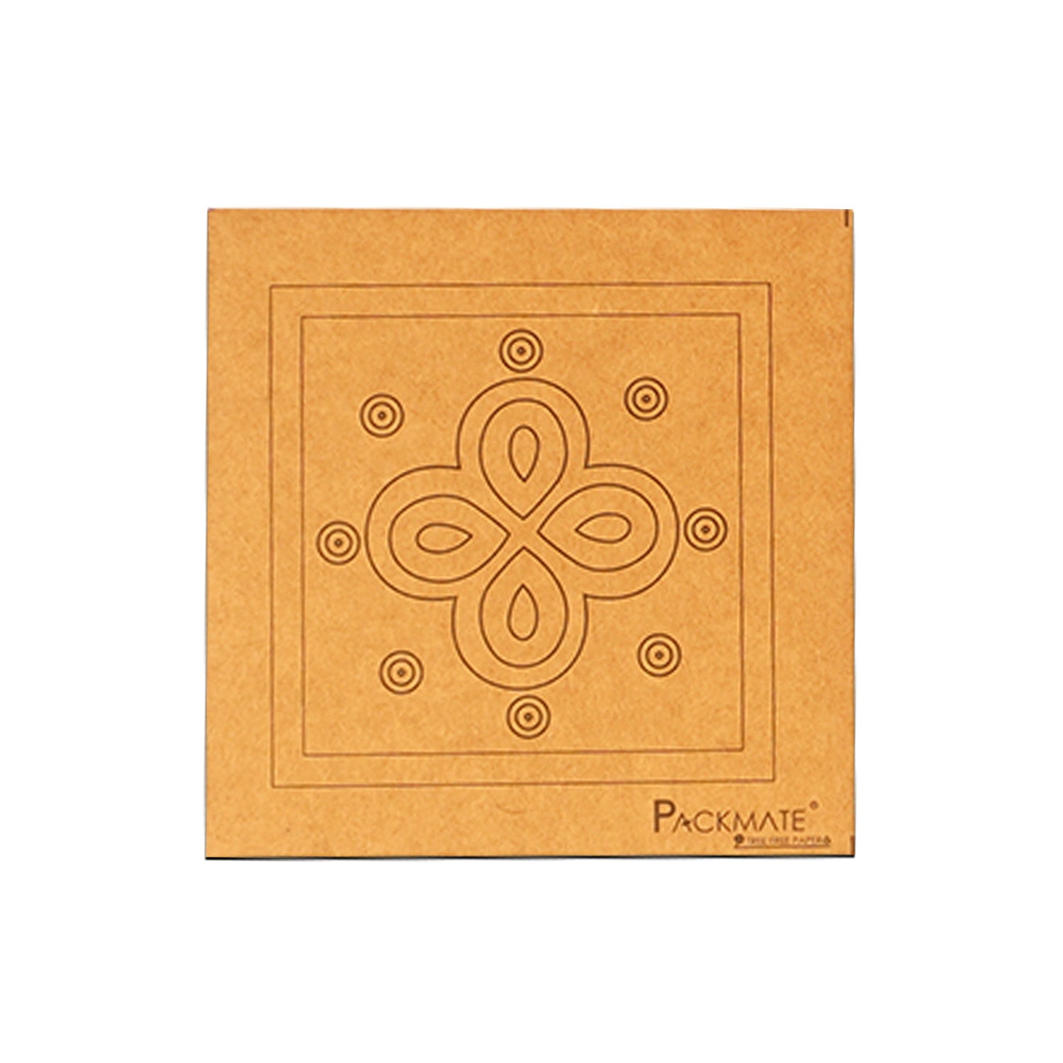 Packmate Coasters -Set of 4 (Pack of 2) Made From 100% Recycled Paper