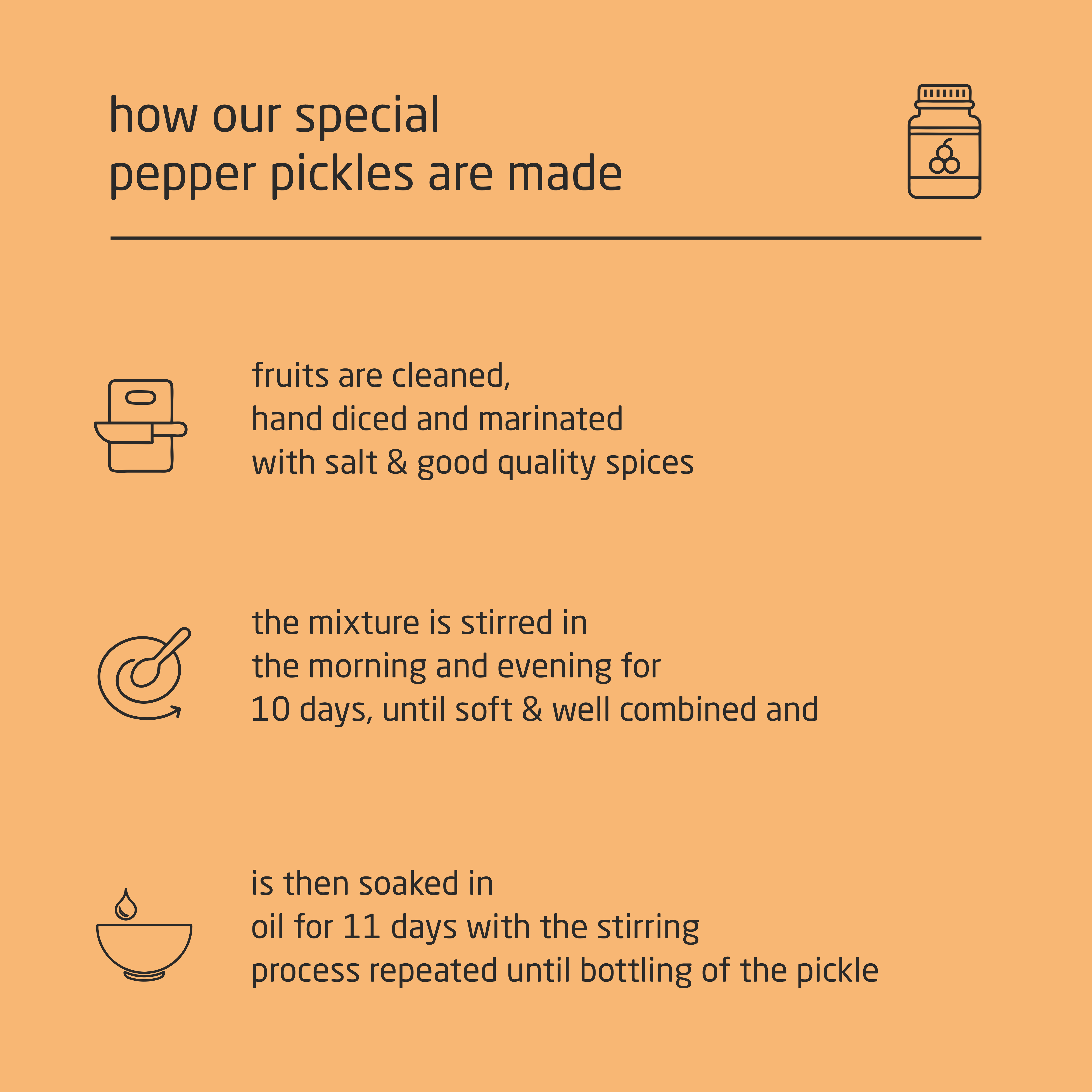 Feel Sattvic Premium Cold-Packed Pepper Sour-Orange Pickle – 200g