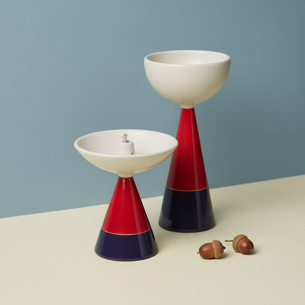 Rayden Urban Tweeter Pop Oil Lamp Tall (Block Red)