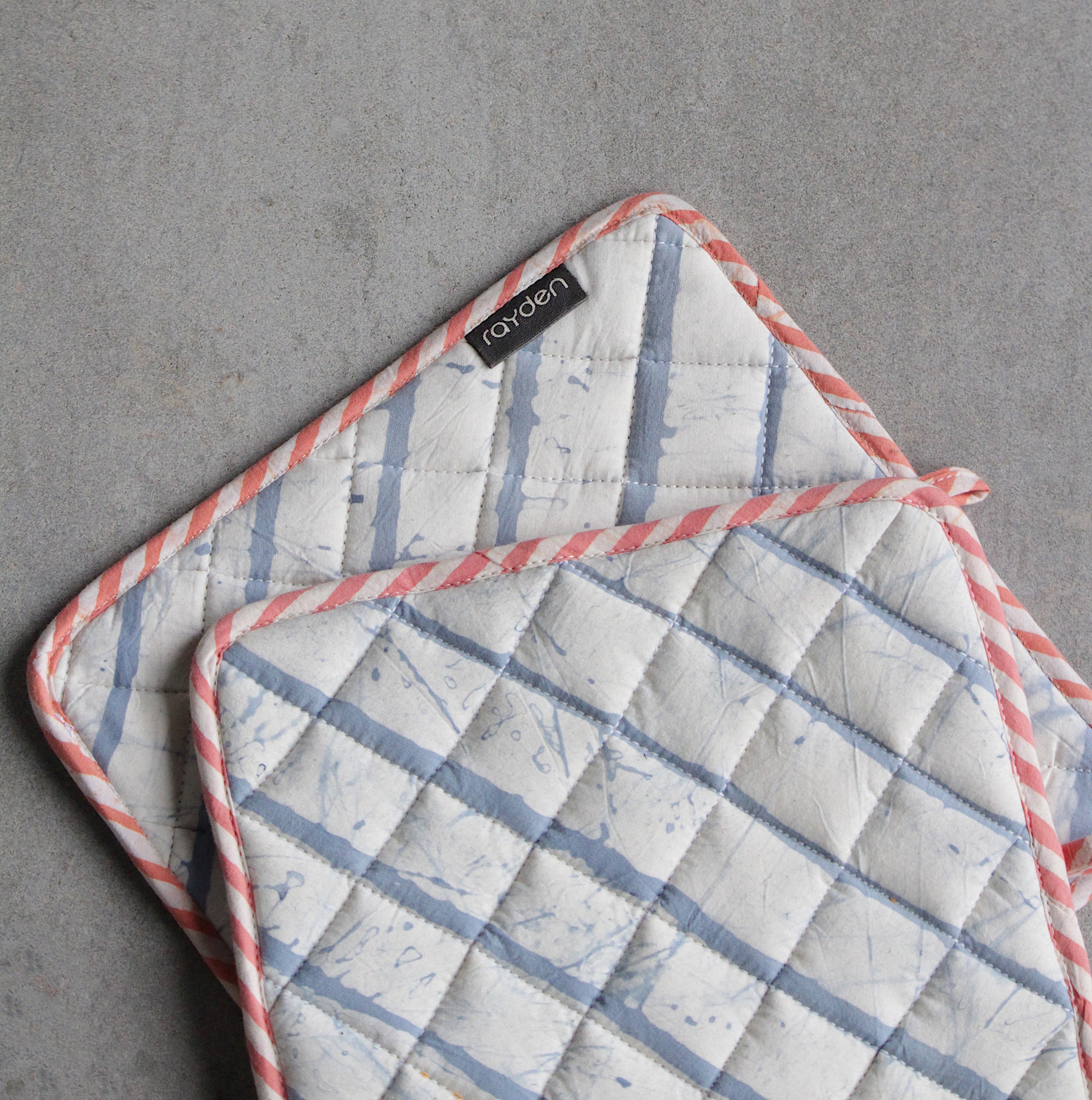 Rayden Basik Pop Pot Holder (Blue) (Set of 2)