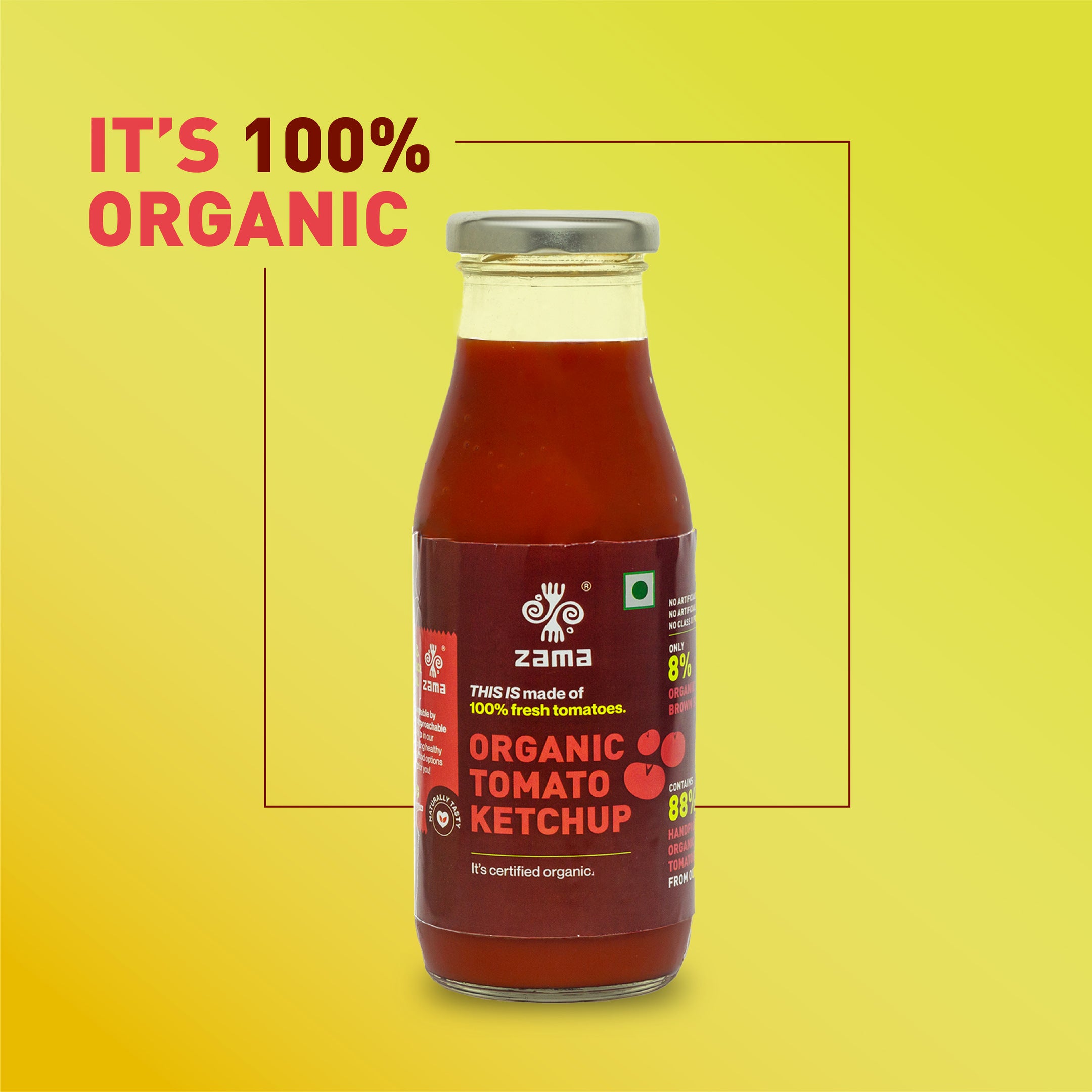 Zama Organics Organic Tomato Ketchup 300g