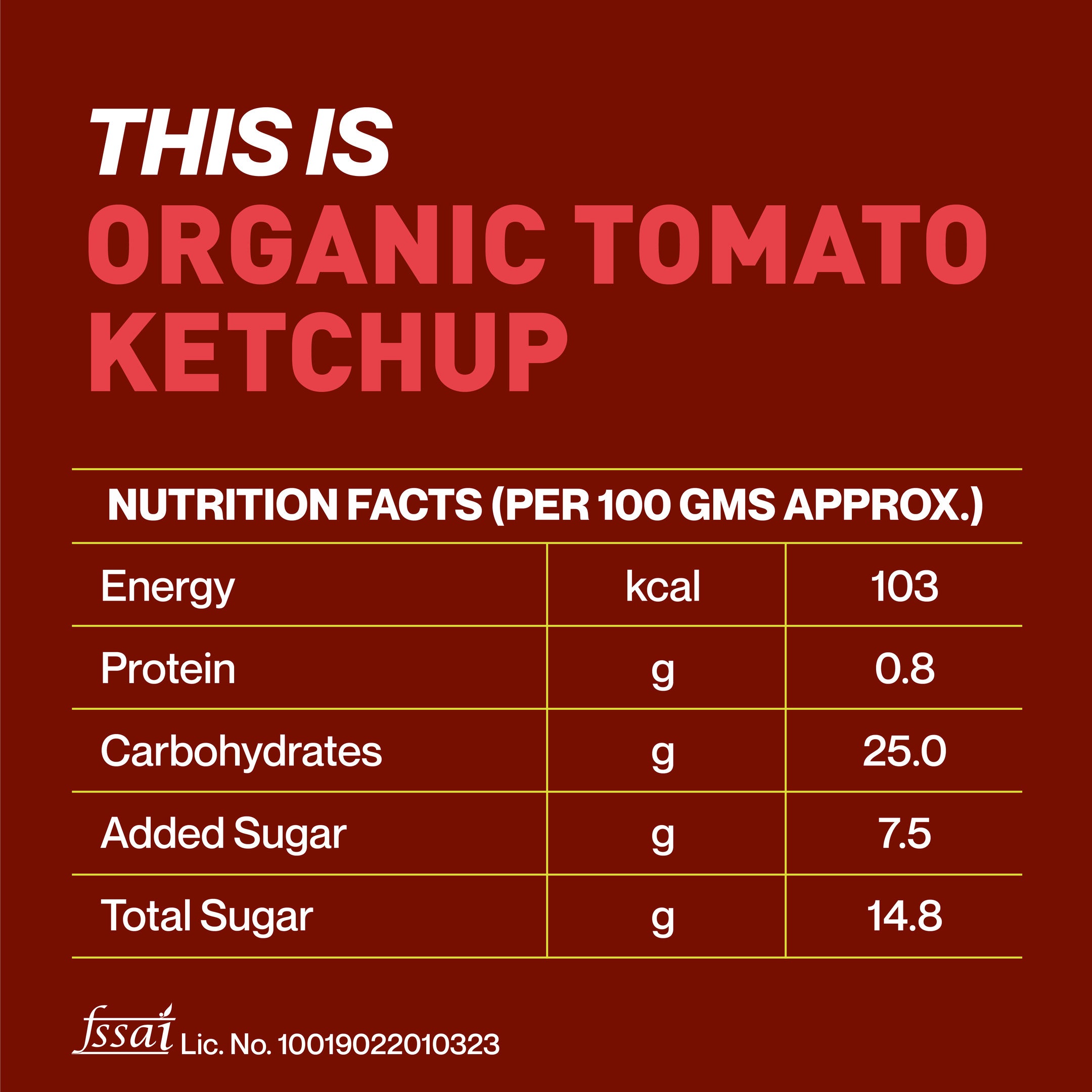 Zama Organics Organic Tomato Ketchup 300g