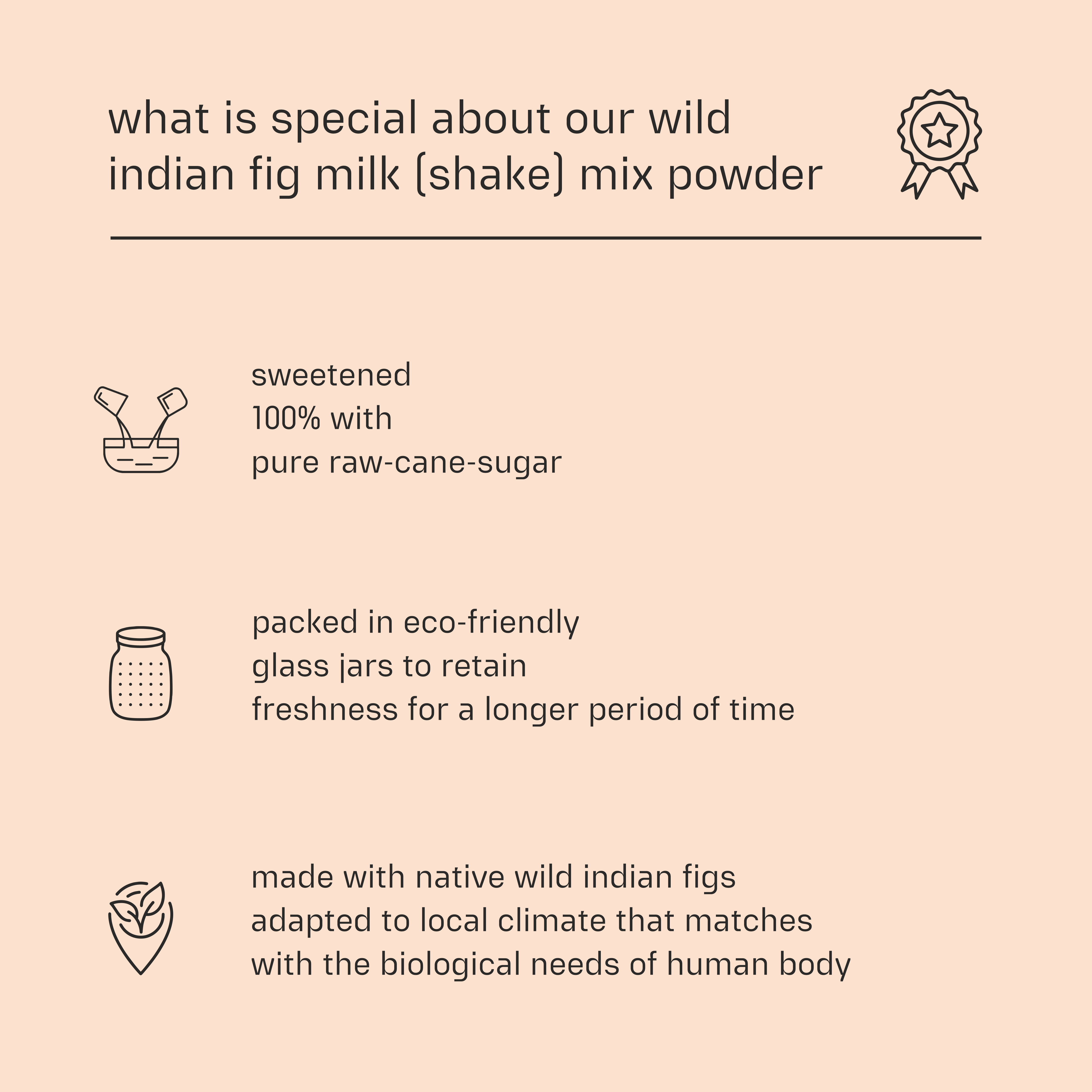 Dessy Figgy Premium Wild Indian Fig Milk (Shake) Mix Powder 250g