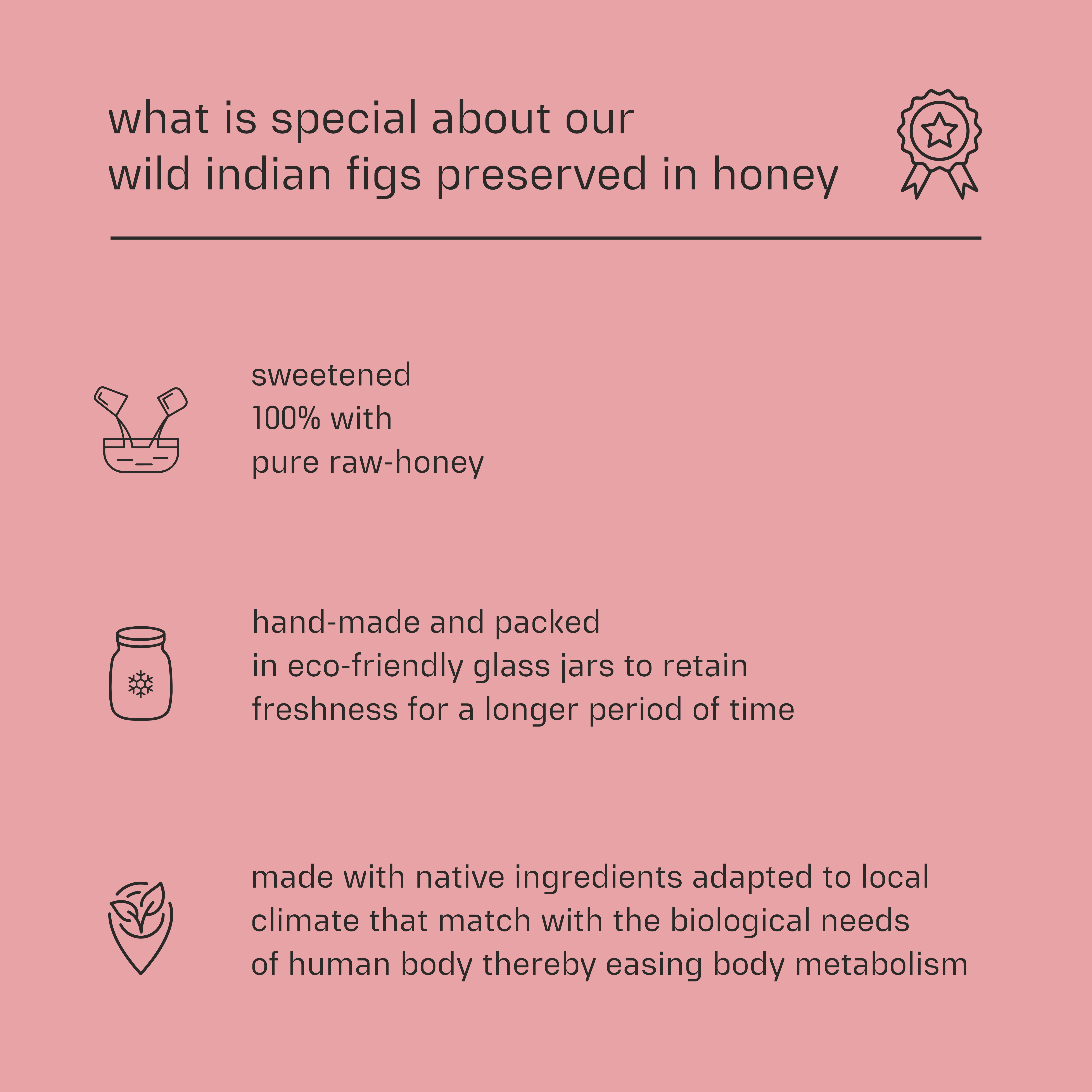 Dessy Figgy Premium Cold-Packed Wild Indian Figs Preserved in Honey 250g