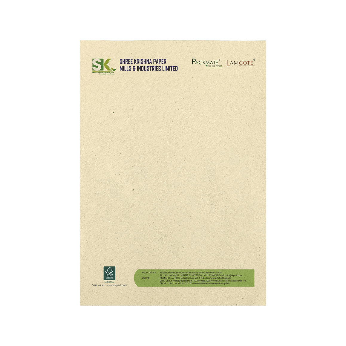 PackMate Gold Unbleached Natural Shade Brown Copier | Made Using 100% Recycled Paper | Biodegradable & Recyclable - A4, 1 Ream, 500 Sheets