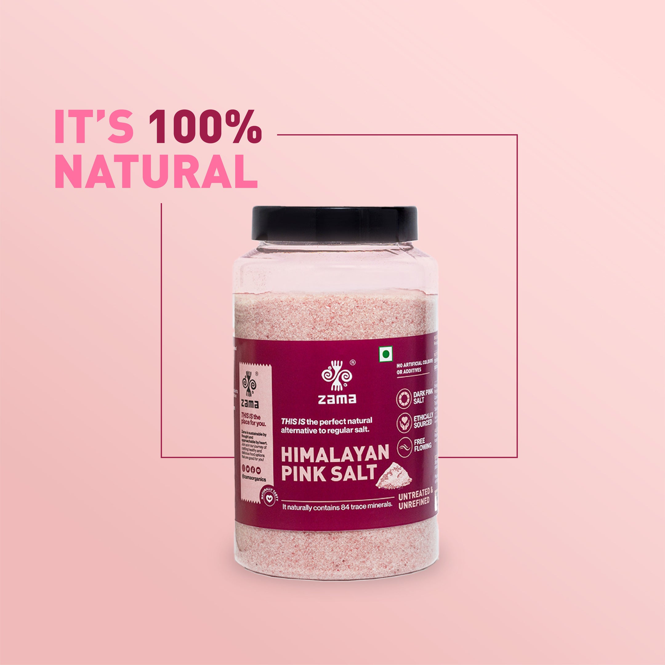 Zama Organics Himalayan Pink Salt 1.5kg