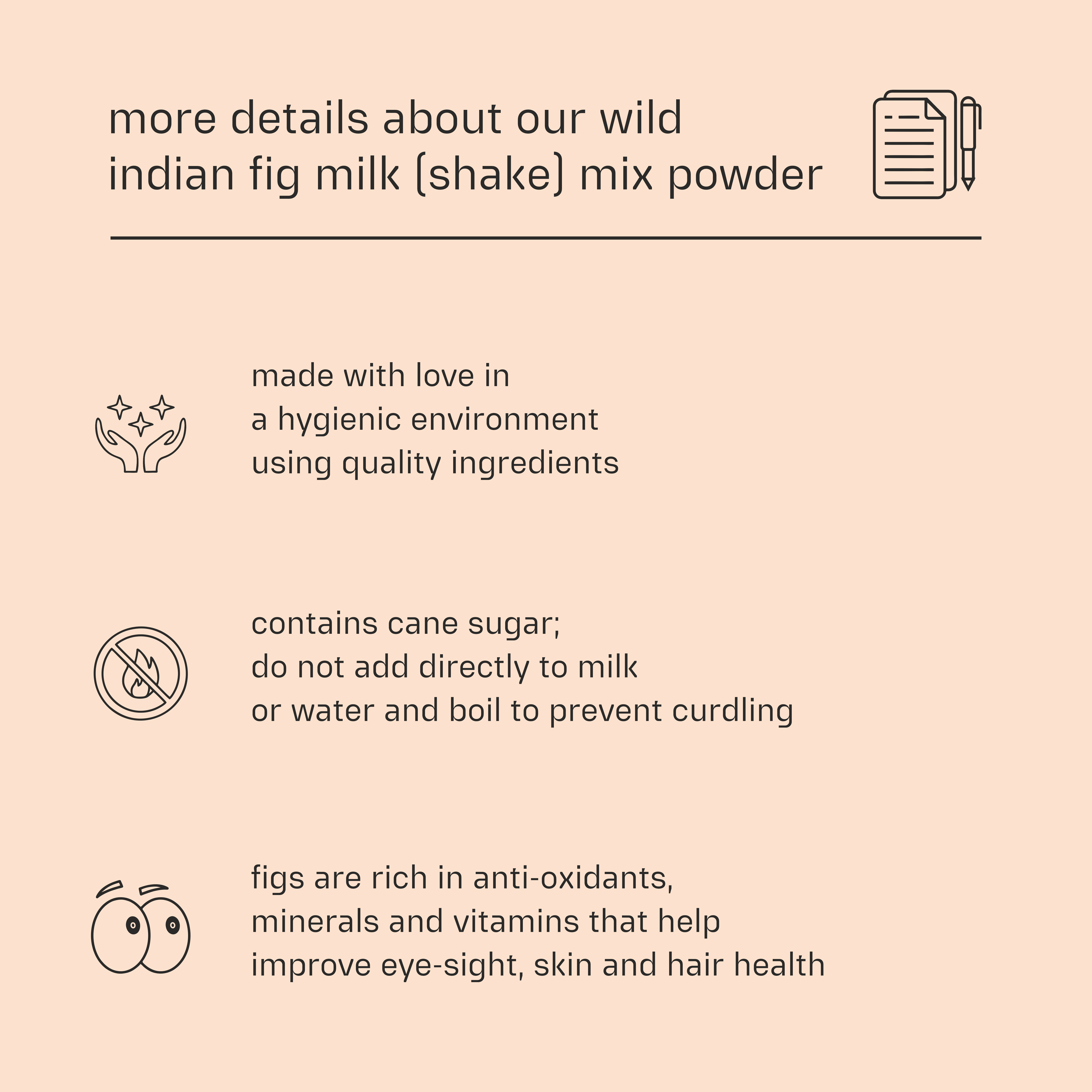 Dessy Figgy Premium Wild Indian Fig Milk (Shake) Mix Powder 250g