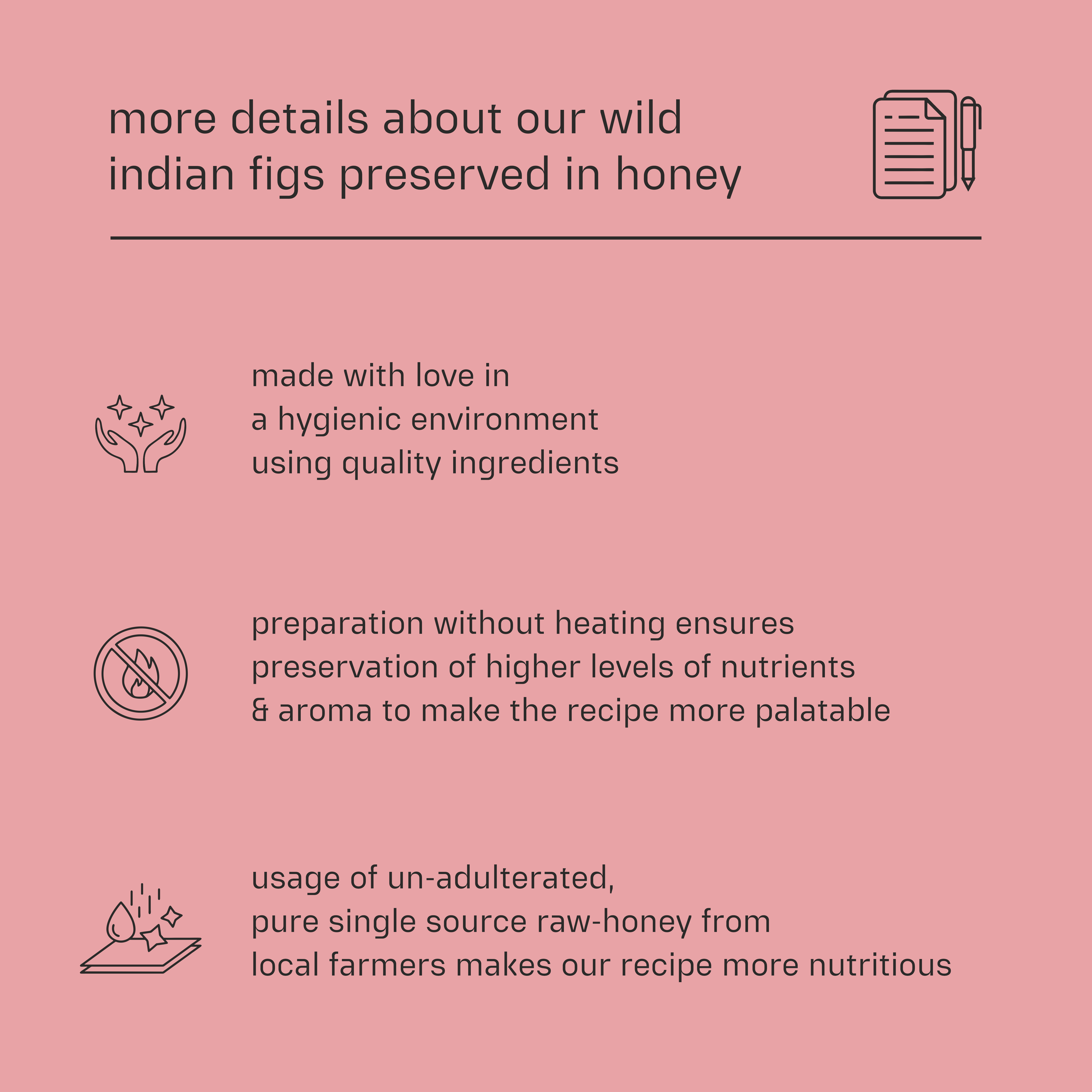Dessy Figgy Premium Cold-Packed Wild Indian Figs Preserved in Honey 250g