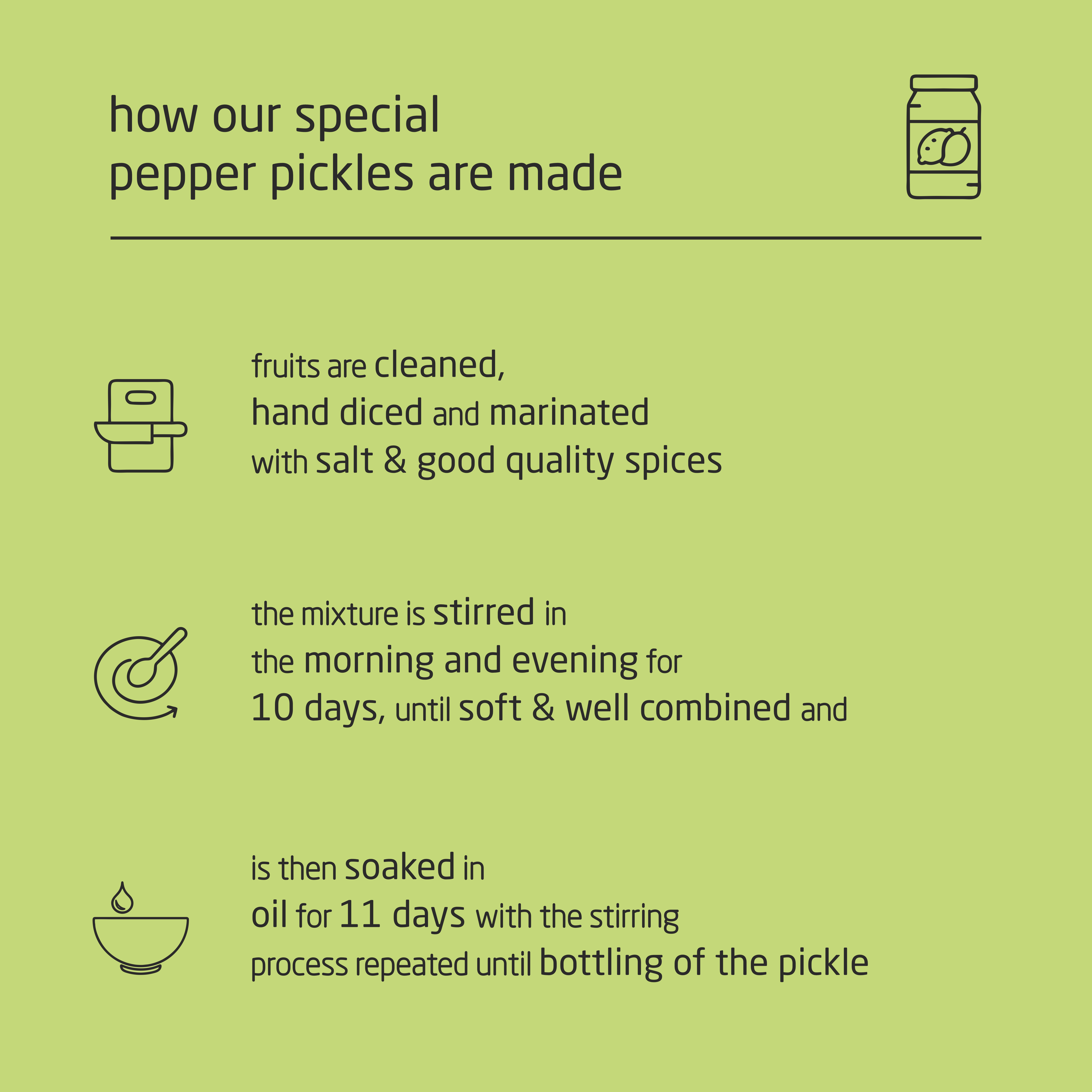 Feel Sattvic Premium Cold-Packed Pepper Raw-Mango Pickle – 200g