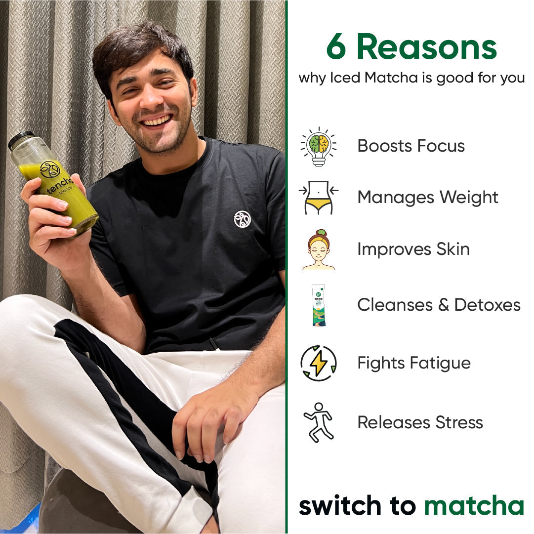 Tencha Iced Matcha Energy Drink | Pack of 30 Sachets