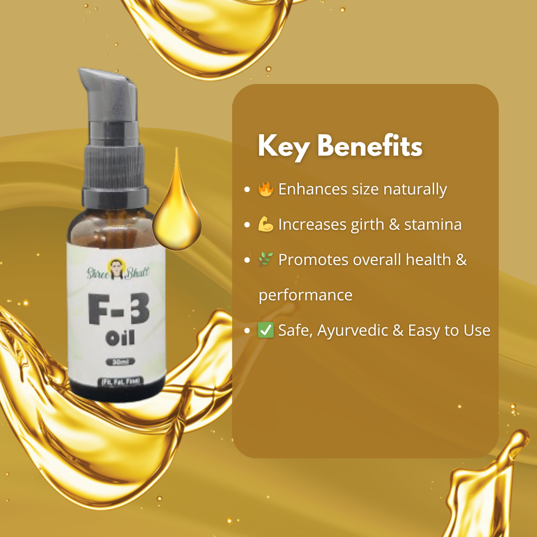 ShreeBhatt F-3 (Fit, Fat, Fine) Massage Oil, 30 ml