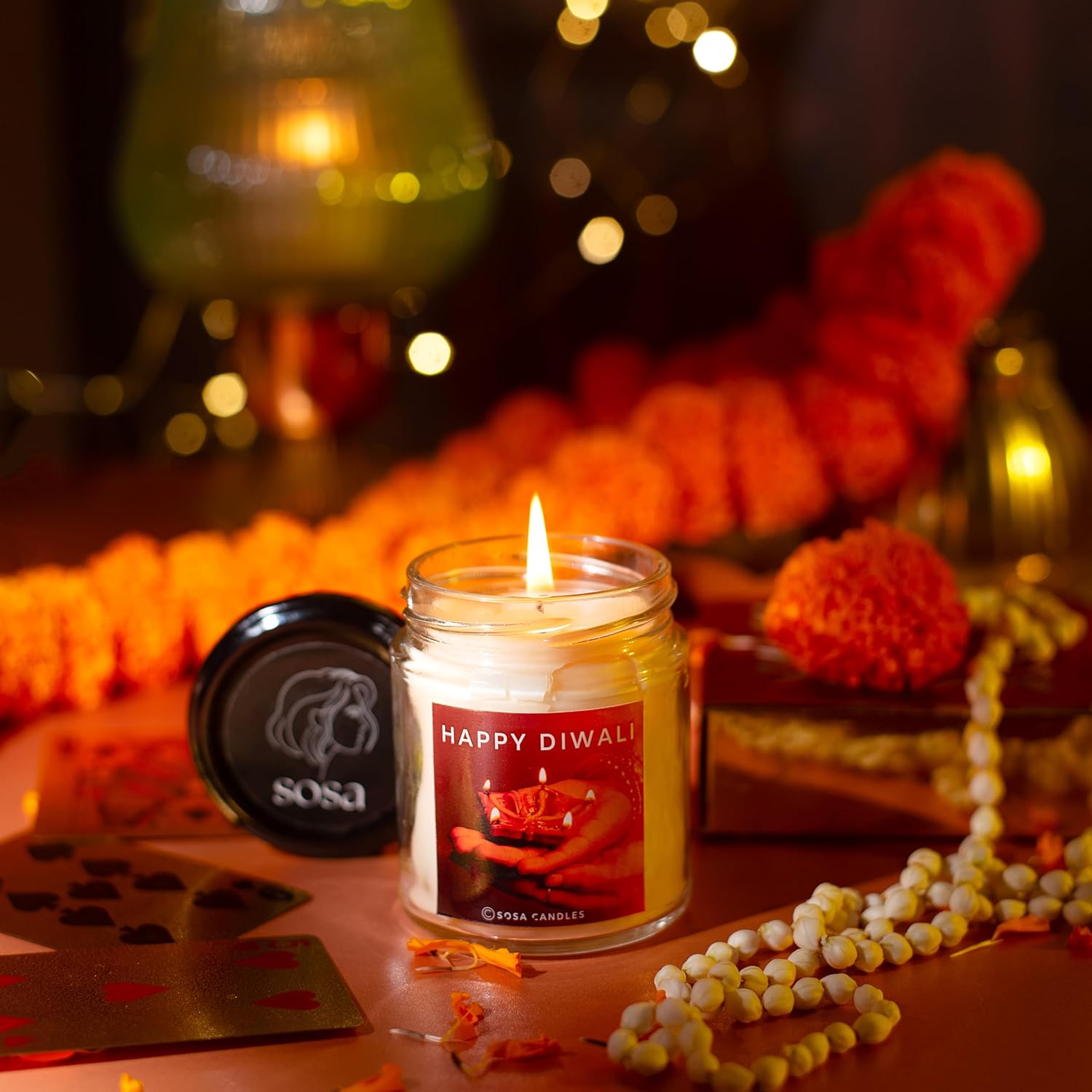 Sosa Candles Happy Diwali Scented Candles Gift Set | Scented Candles For Home Decor | Scented Candles For Home Decoration | Scented Candles For Bedroom