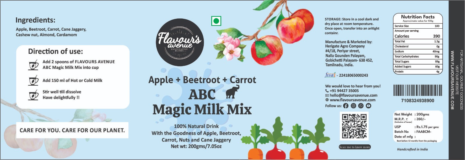 Flavours Avenue ABC Magic Milk Mix 200g