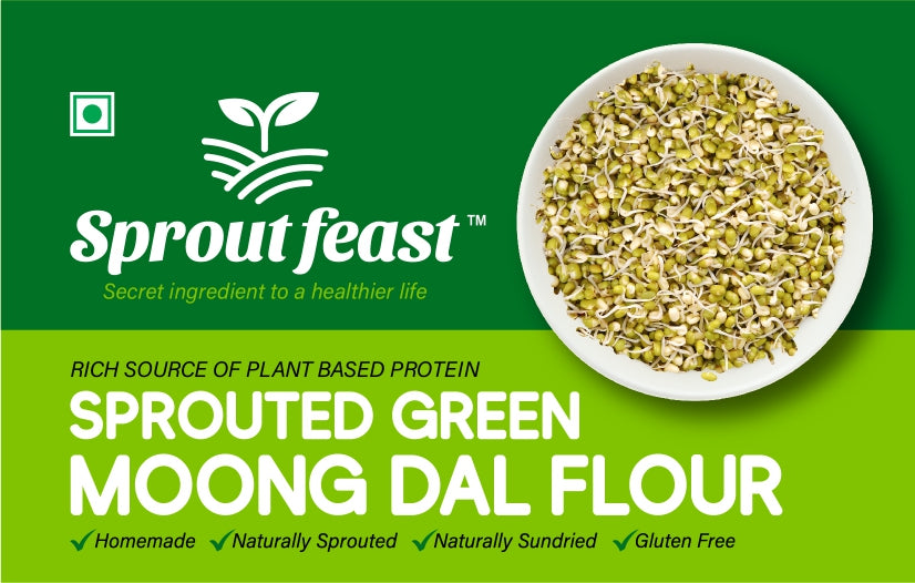 Sprout Feast Sprouted Green Moong Flour 400g