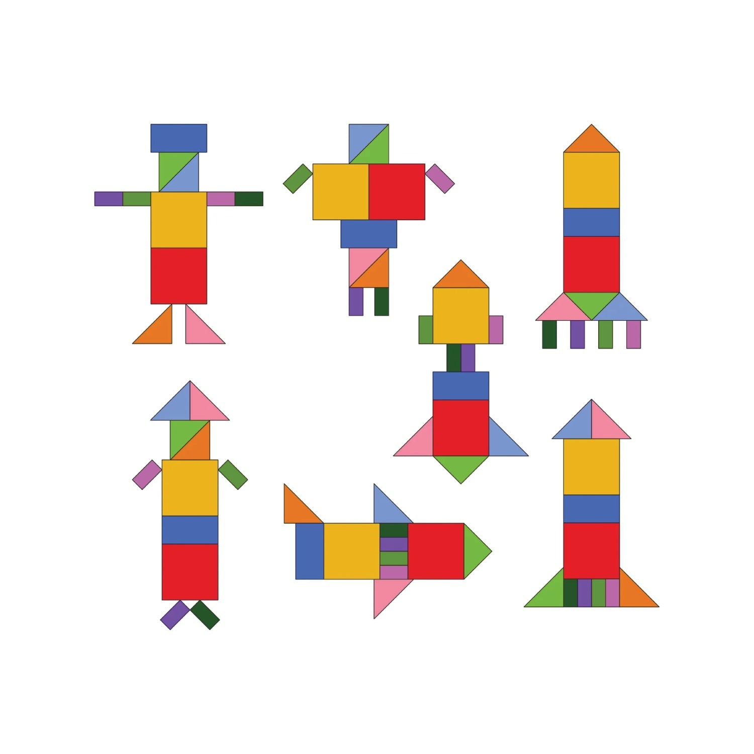 Woodbee Toys Tangram Puzzle