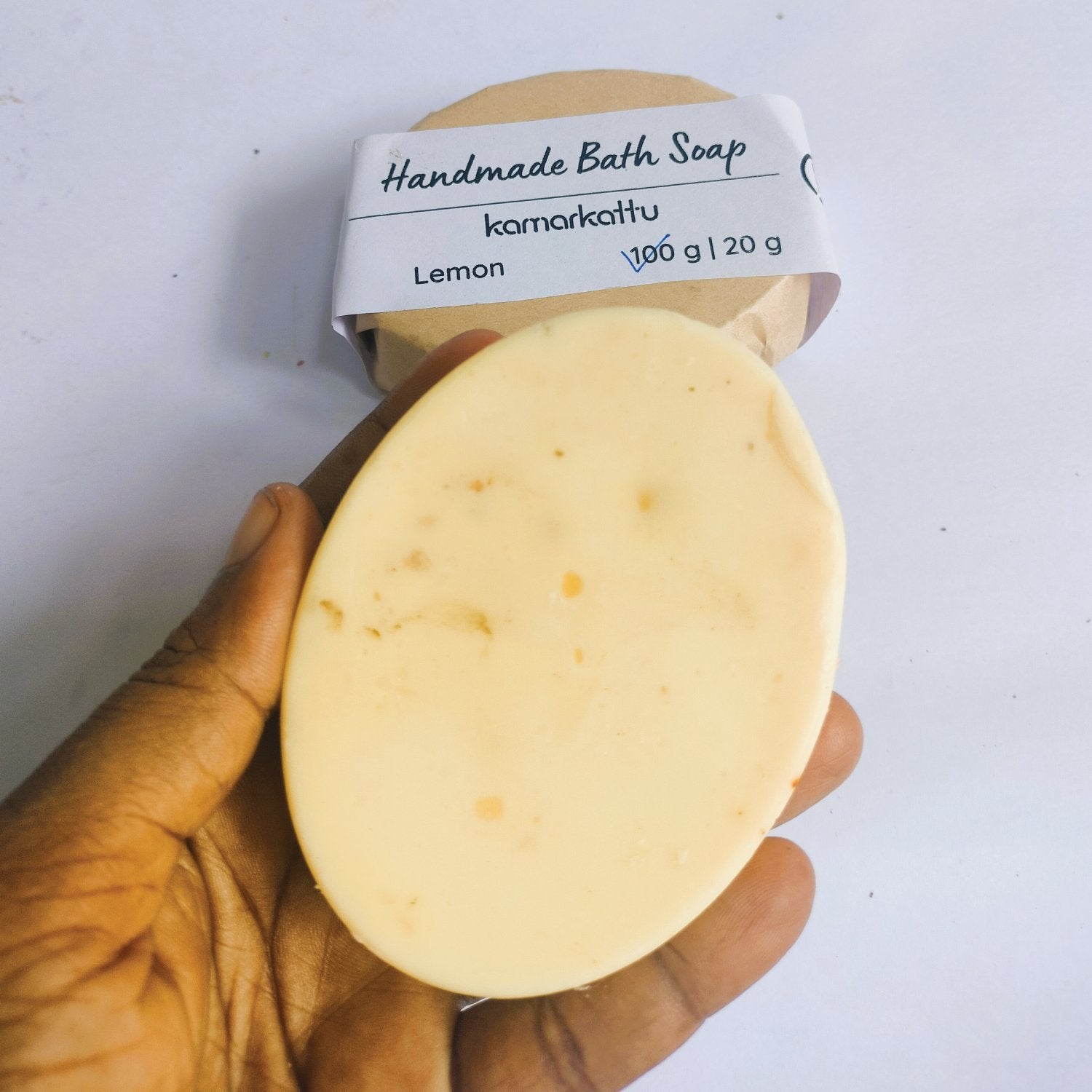 Kamarkattu Ecostore Handmade Bath Soap : Lemon - Pack of 2