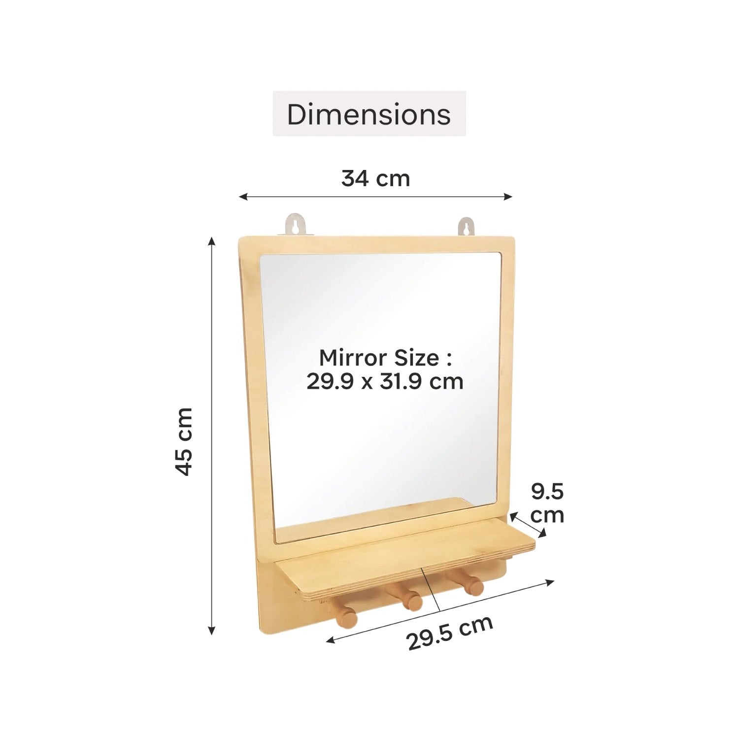 Woodbee Toys Montessori Mirror