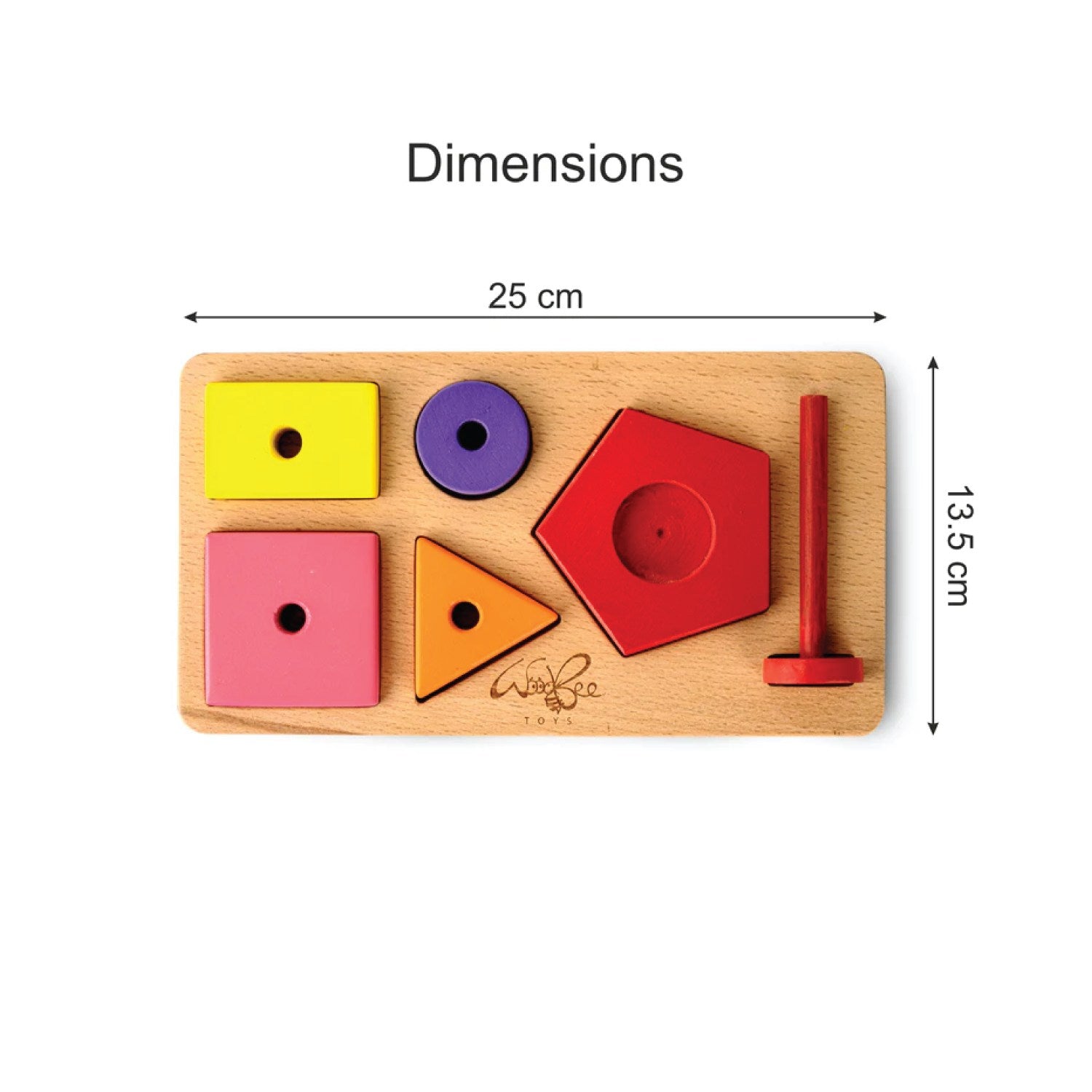 Woodbee Toys Stacker cum Sorter
