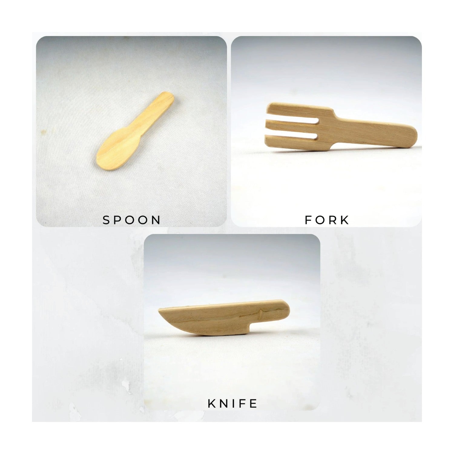 Woodbee Toys Teether (Spoon, Knife and Fork)