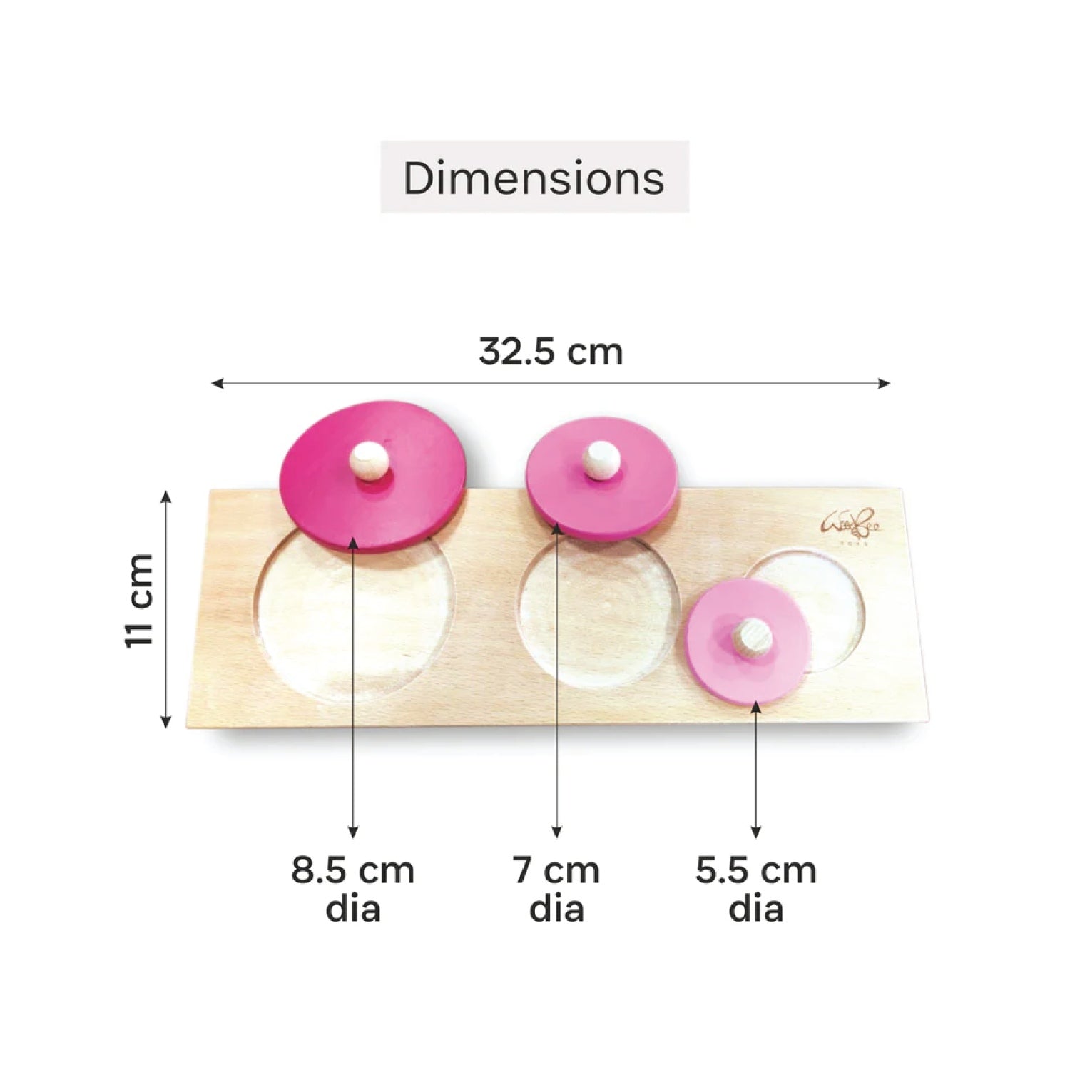 Woodbee Toys Circle Seriation Puzzle