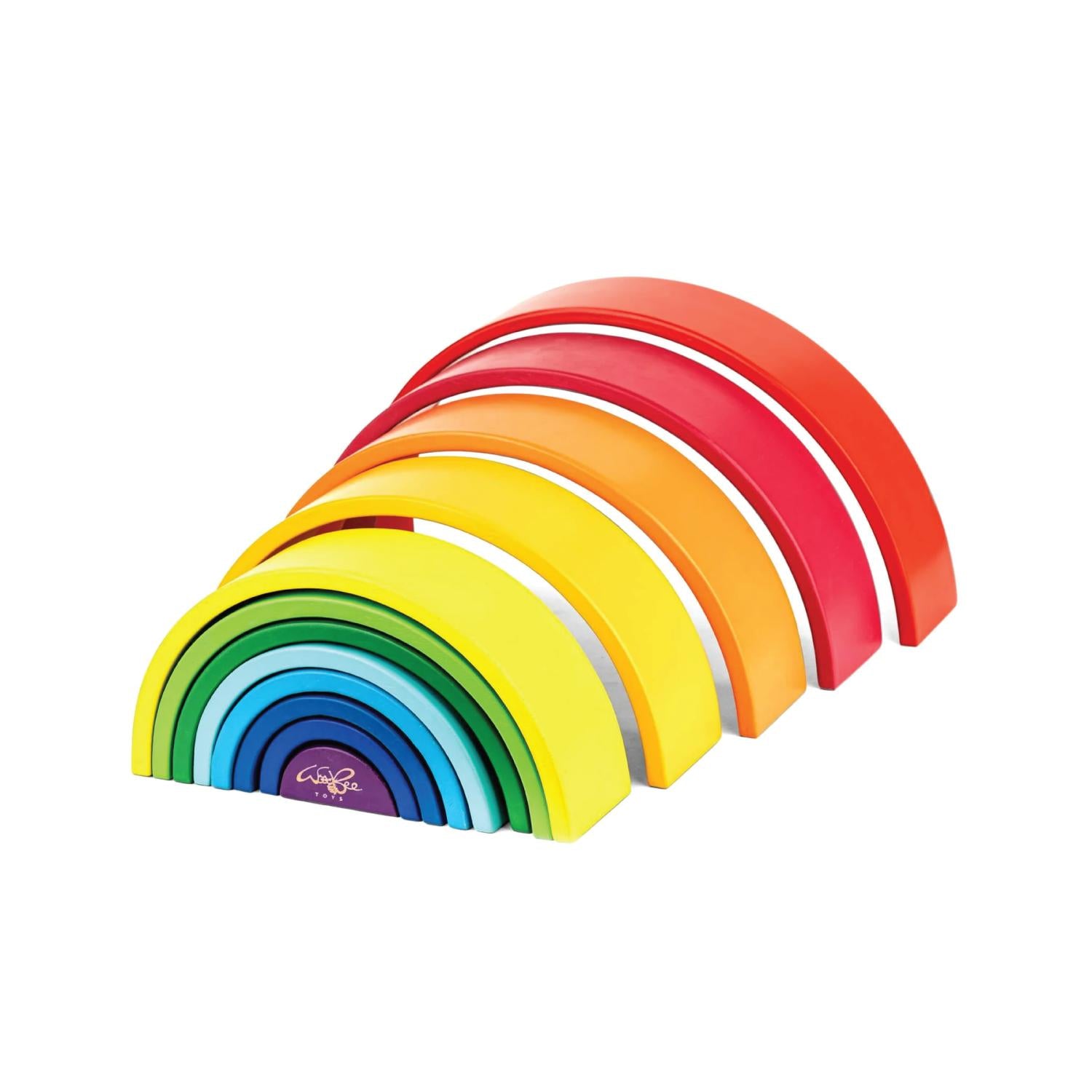 Woodbee Toys Rainbow Stacker (12 pieces)