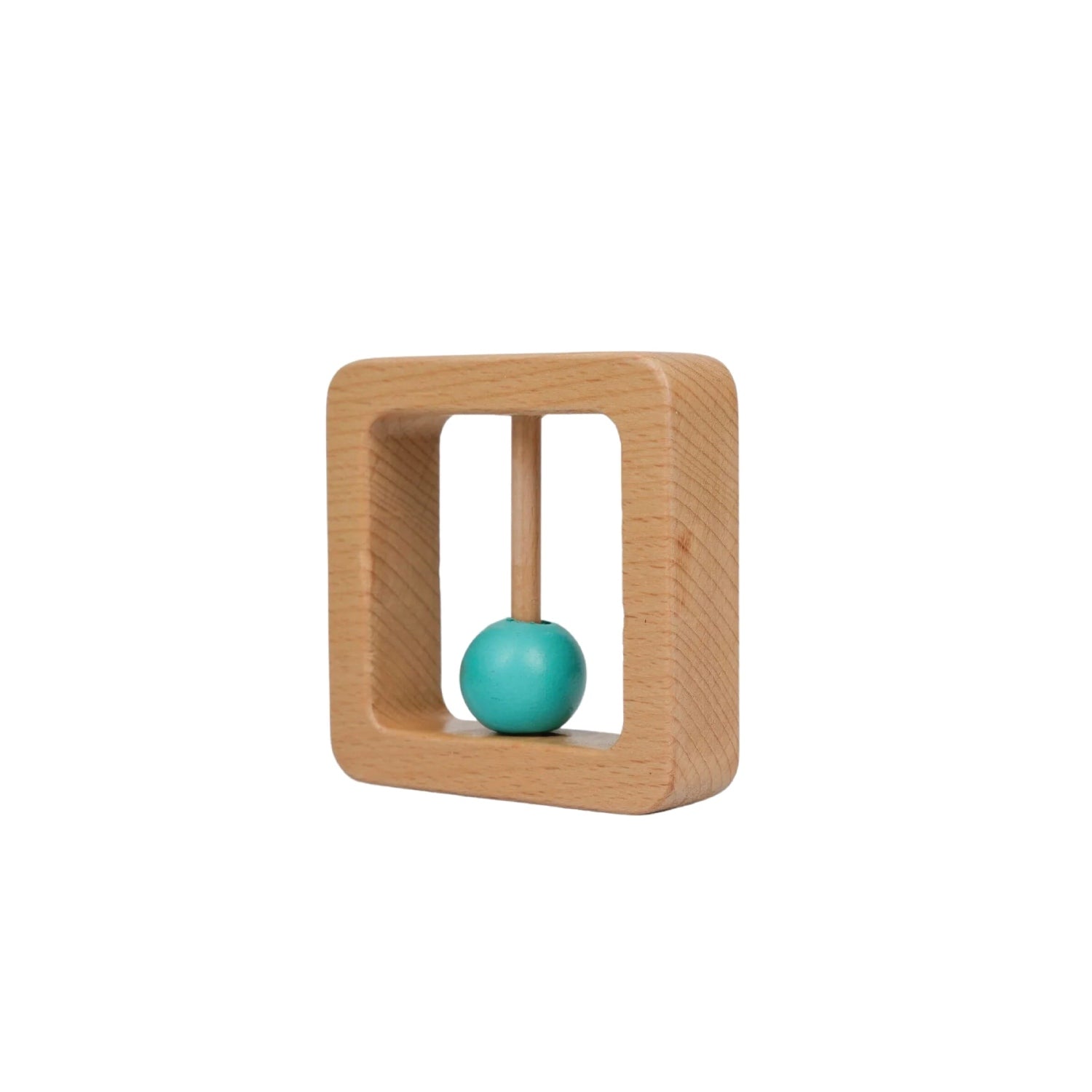 Woodbee Toys Wooden Square Rattle