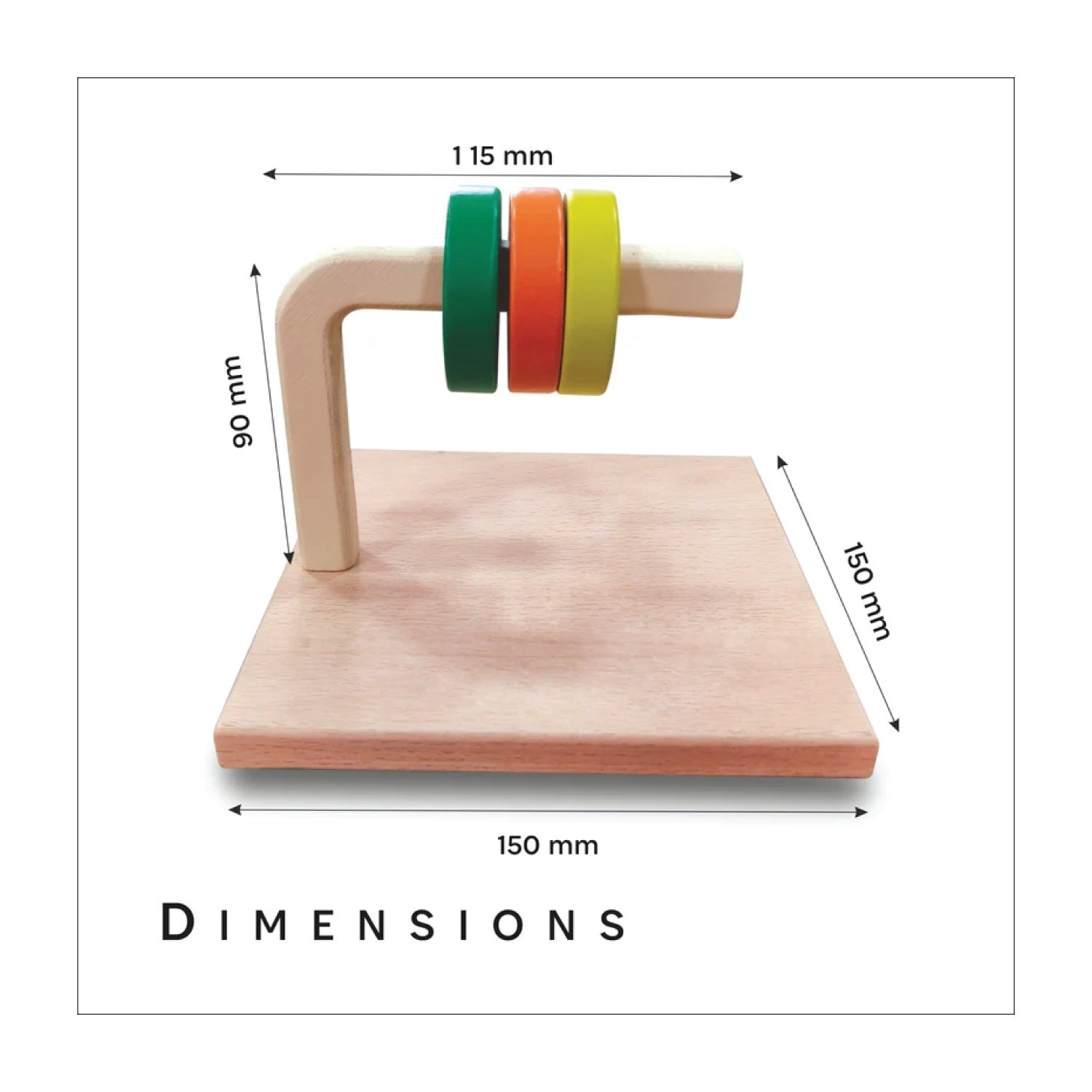 Woodbee Toys Curved Dowel Stacker