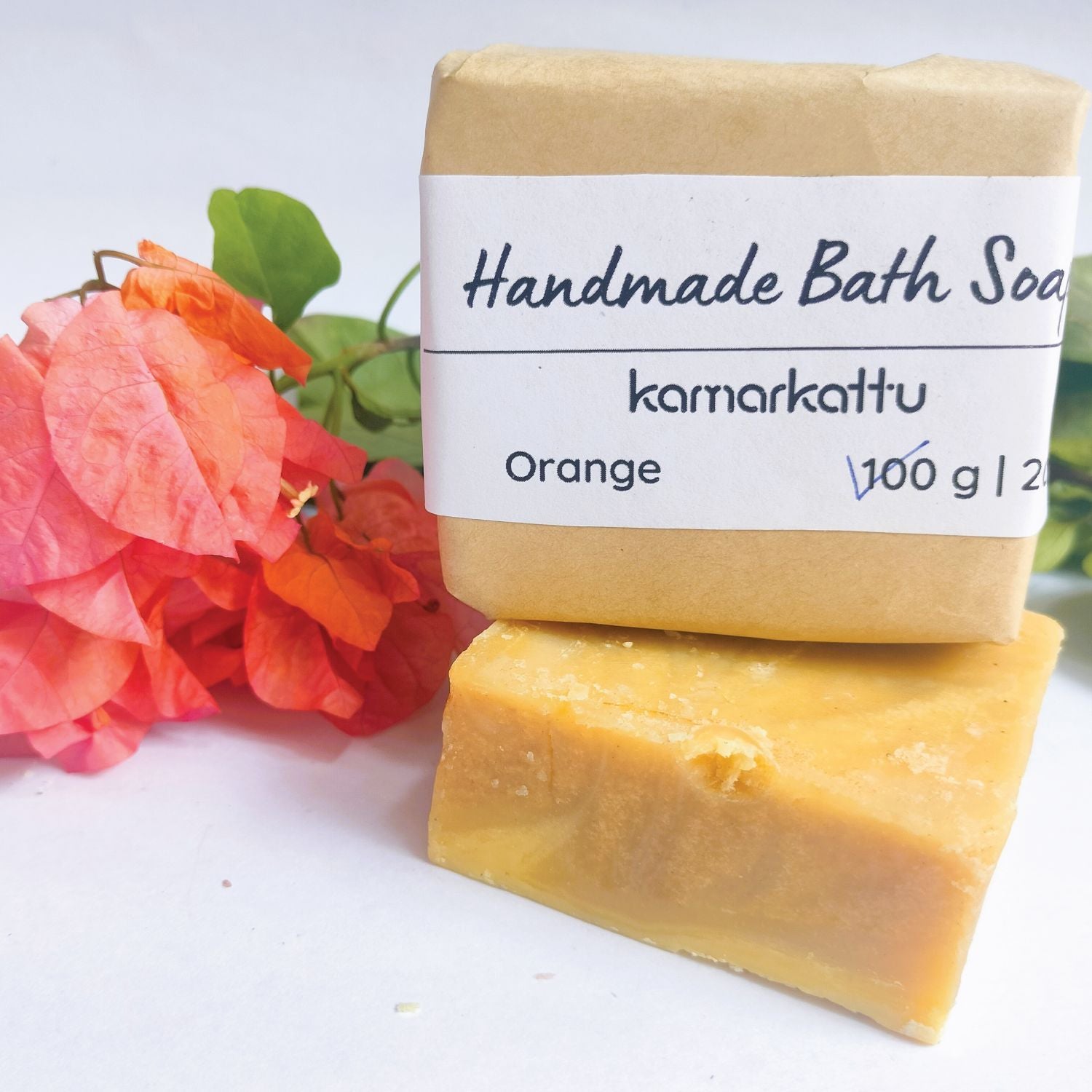 Kamarkattu Ecostore Handmade Bath Soap: Orange