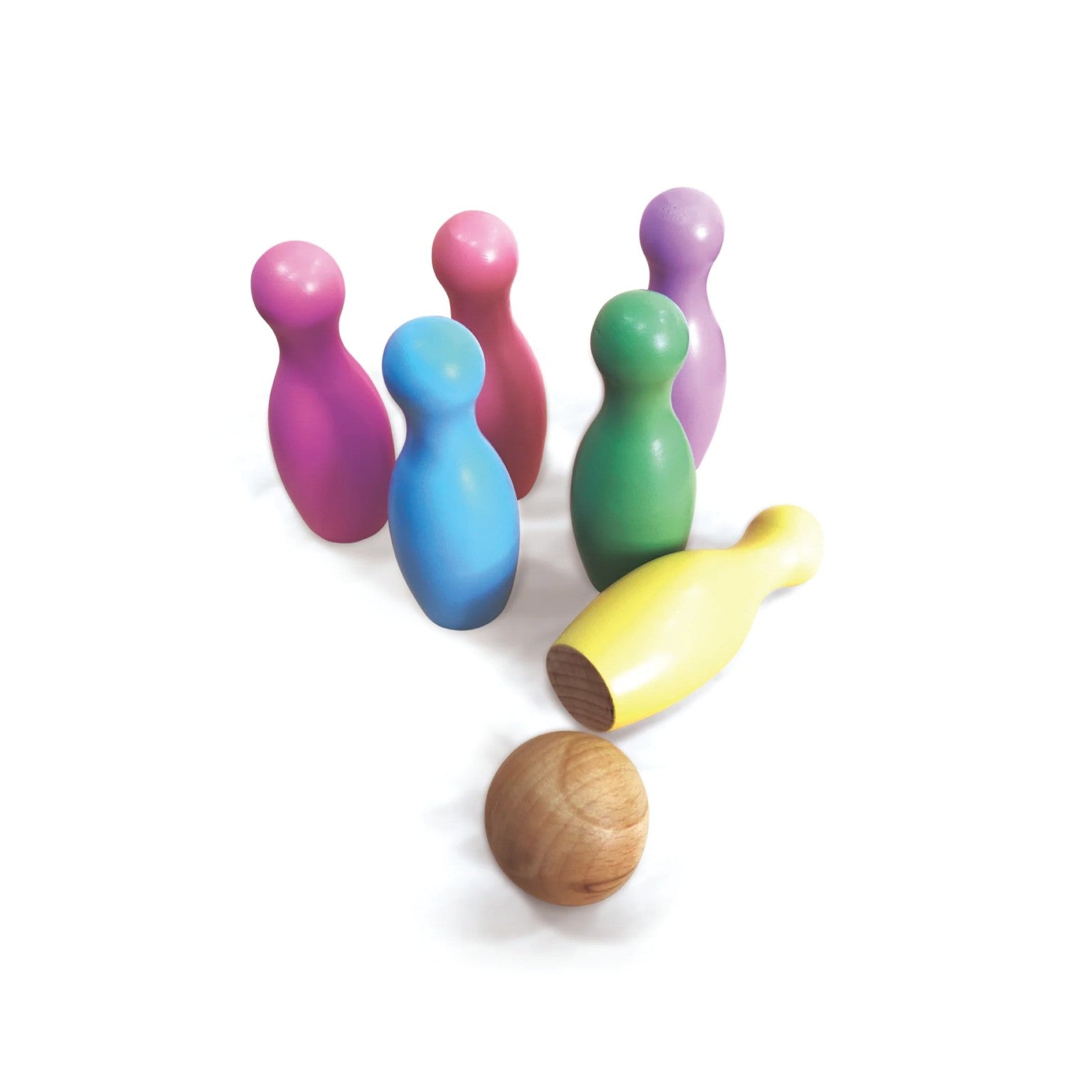 Woodbee Toys Bowling Pin with Rolling Ball