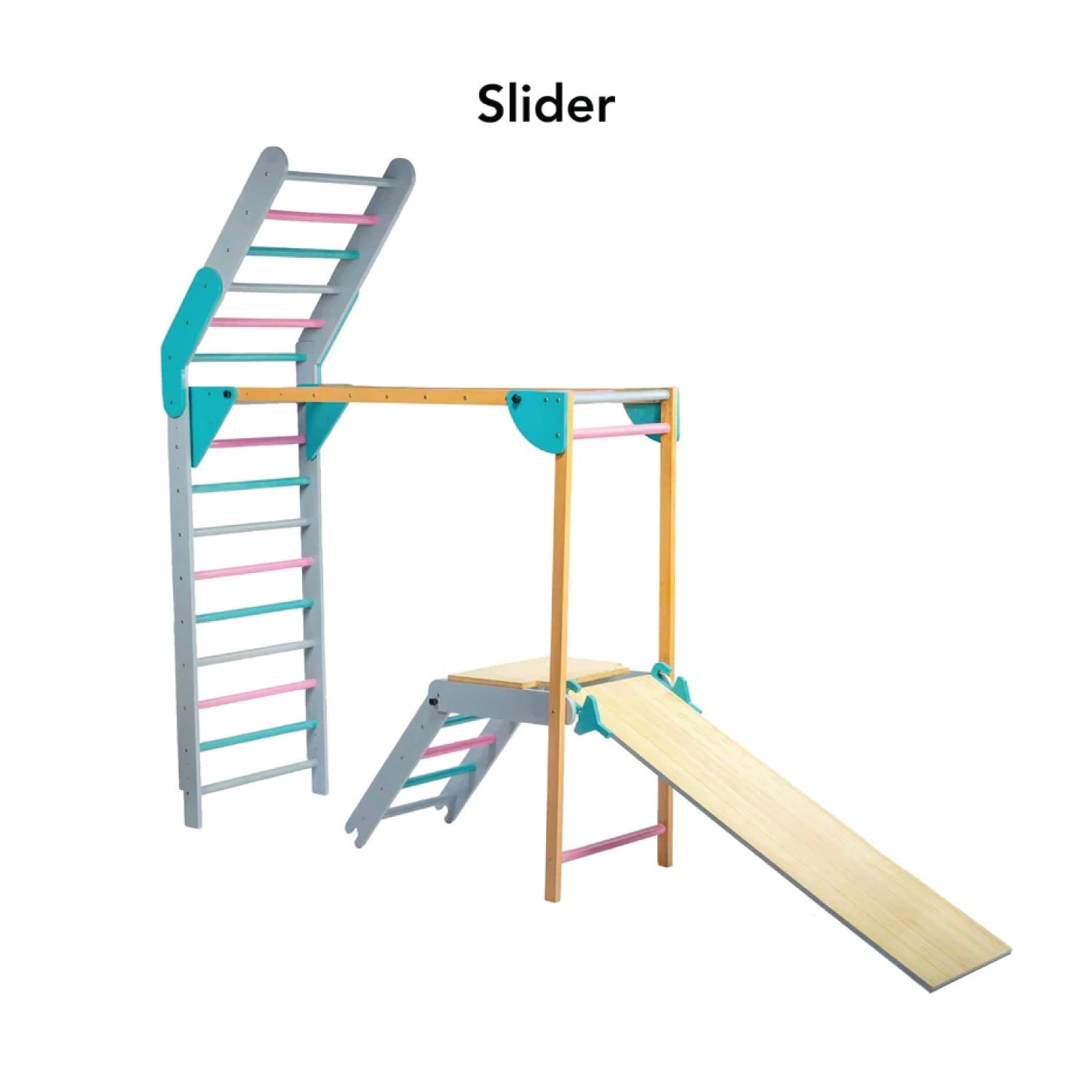 Woodbee Toys Wall-Mounted Foldable Jungle Gym