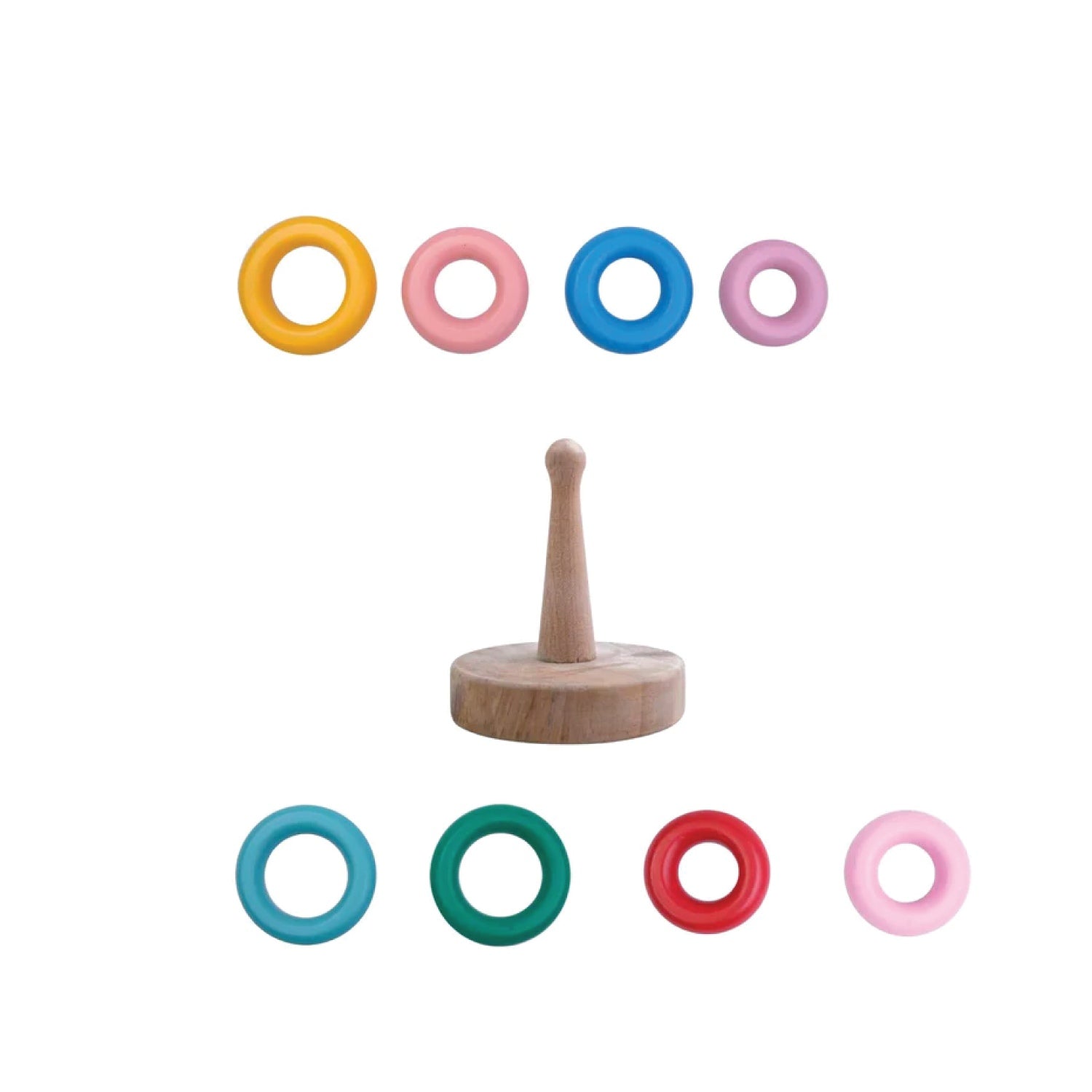 Woodbee Toys Ring Stacker (Pastel)