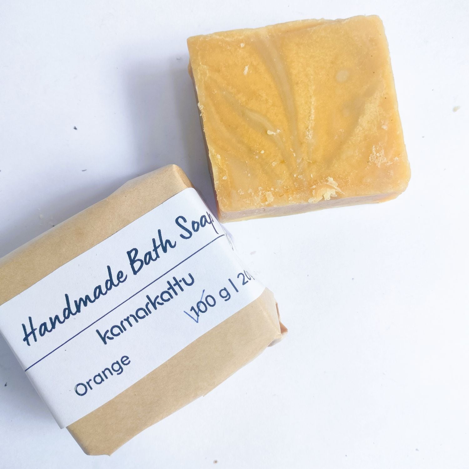 Kamarkattu Ecostore Handmade Bath Soap: Orange