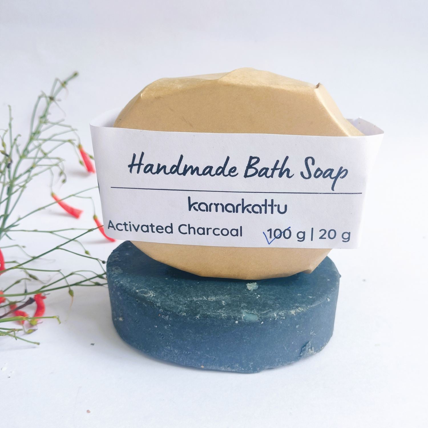Kamarkattu Ecostore Handmade Bath Soap: Activated Charcoal