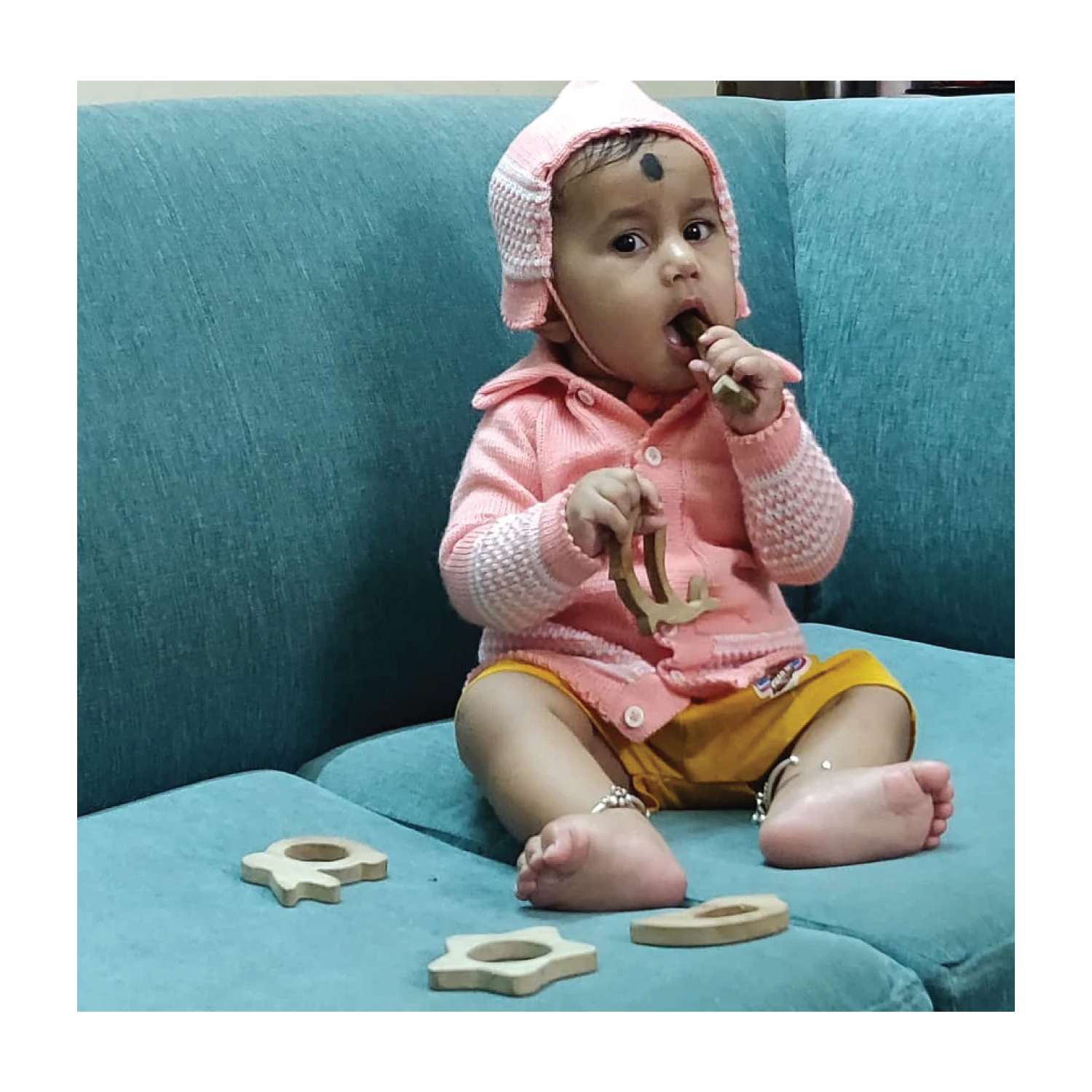 Woodbee Toys Teether (Bird, Elephant and Bunny)