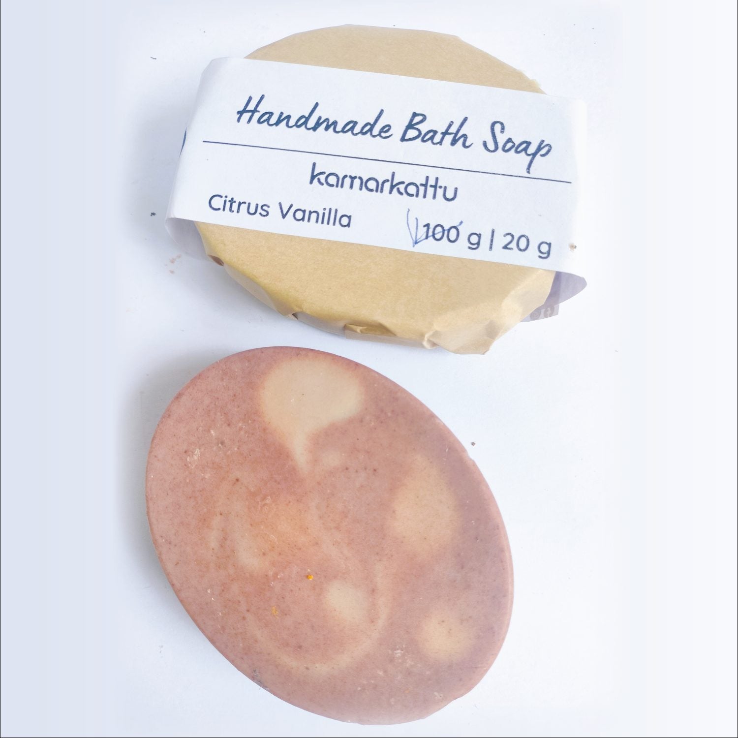 Kamarkattu Ecostore Handmade Bath Soap: Citrus Vanilla