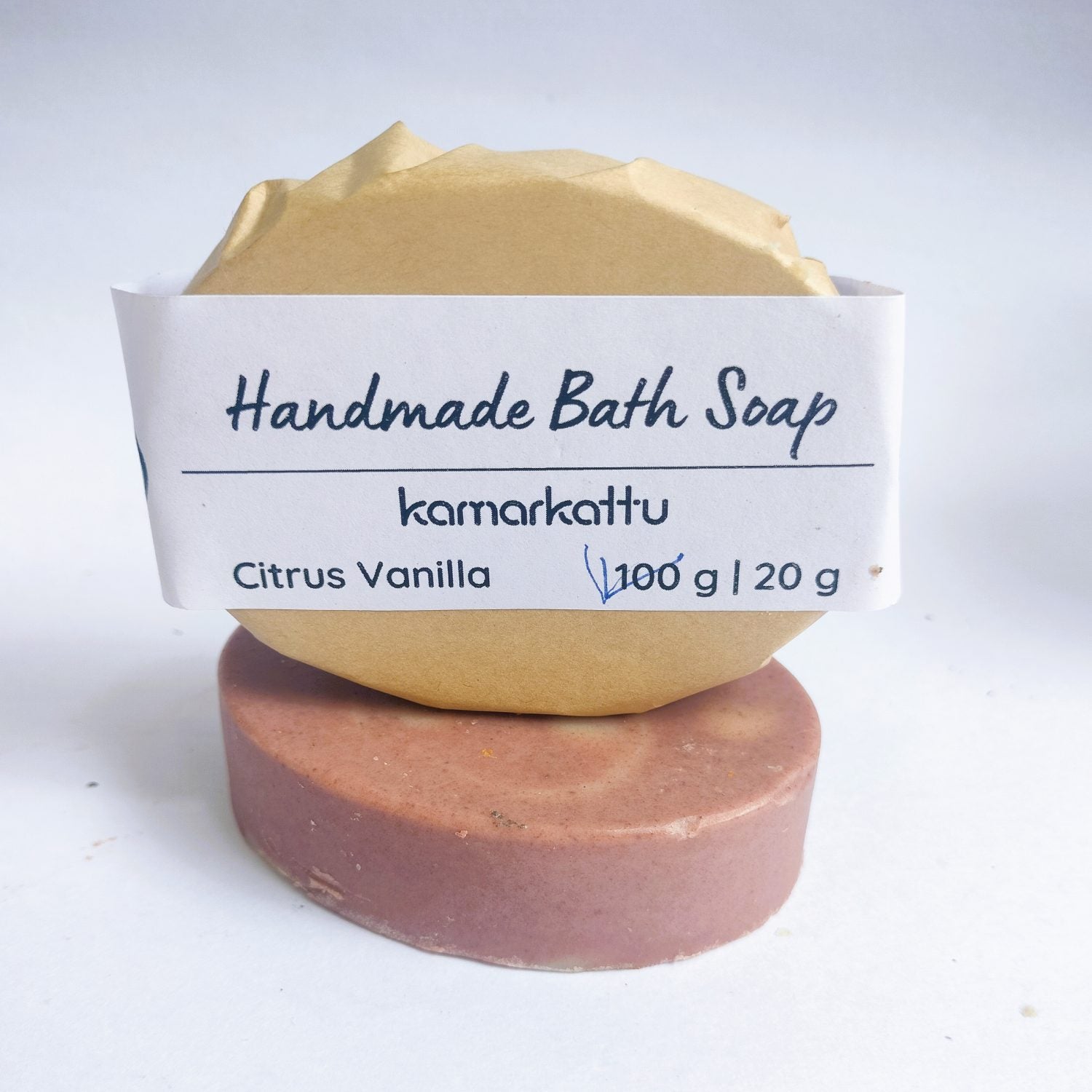 Kamarkattu Ecostore Handmade Bath Soap: Citrus Vanilla