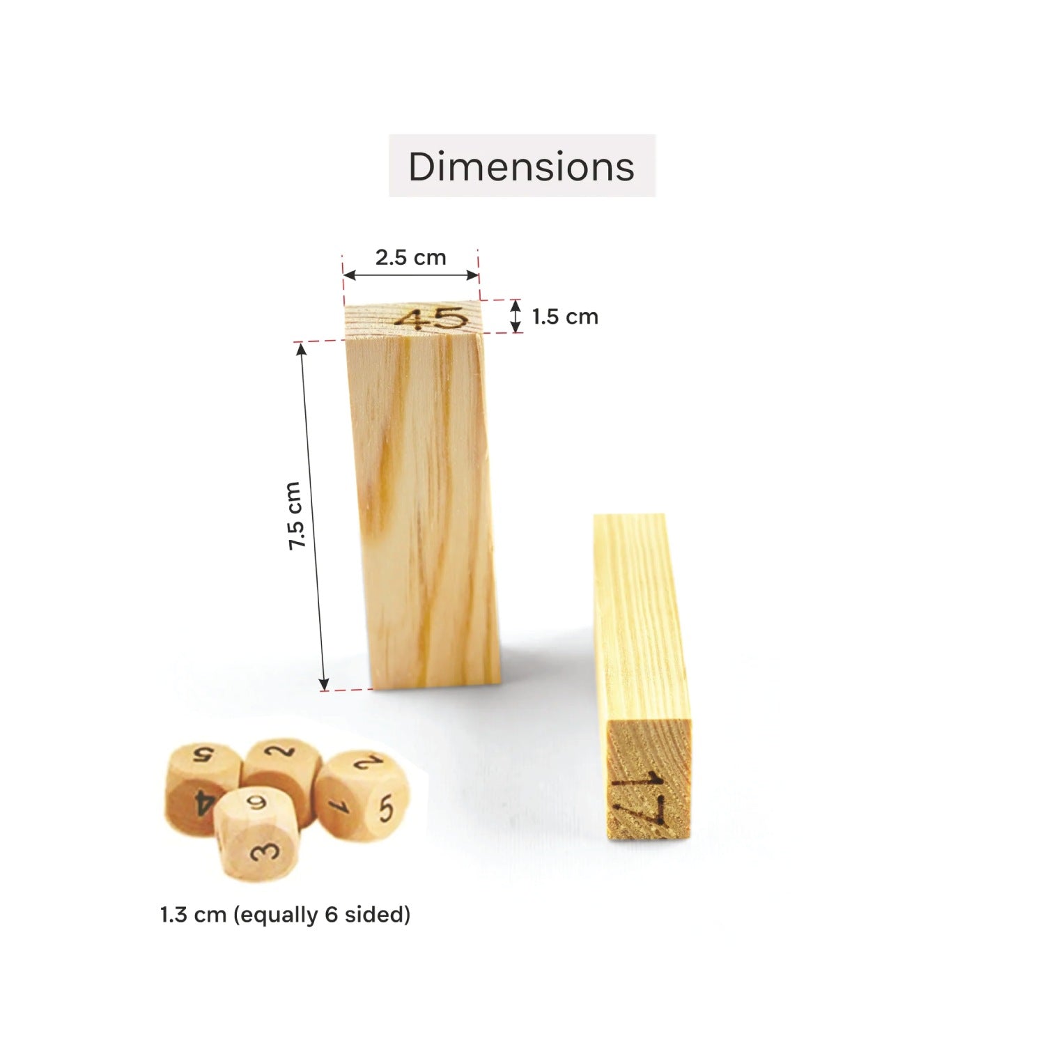 Woodbee Toys Tumbling Tower (Numbered)