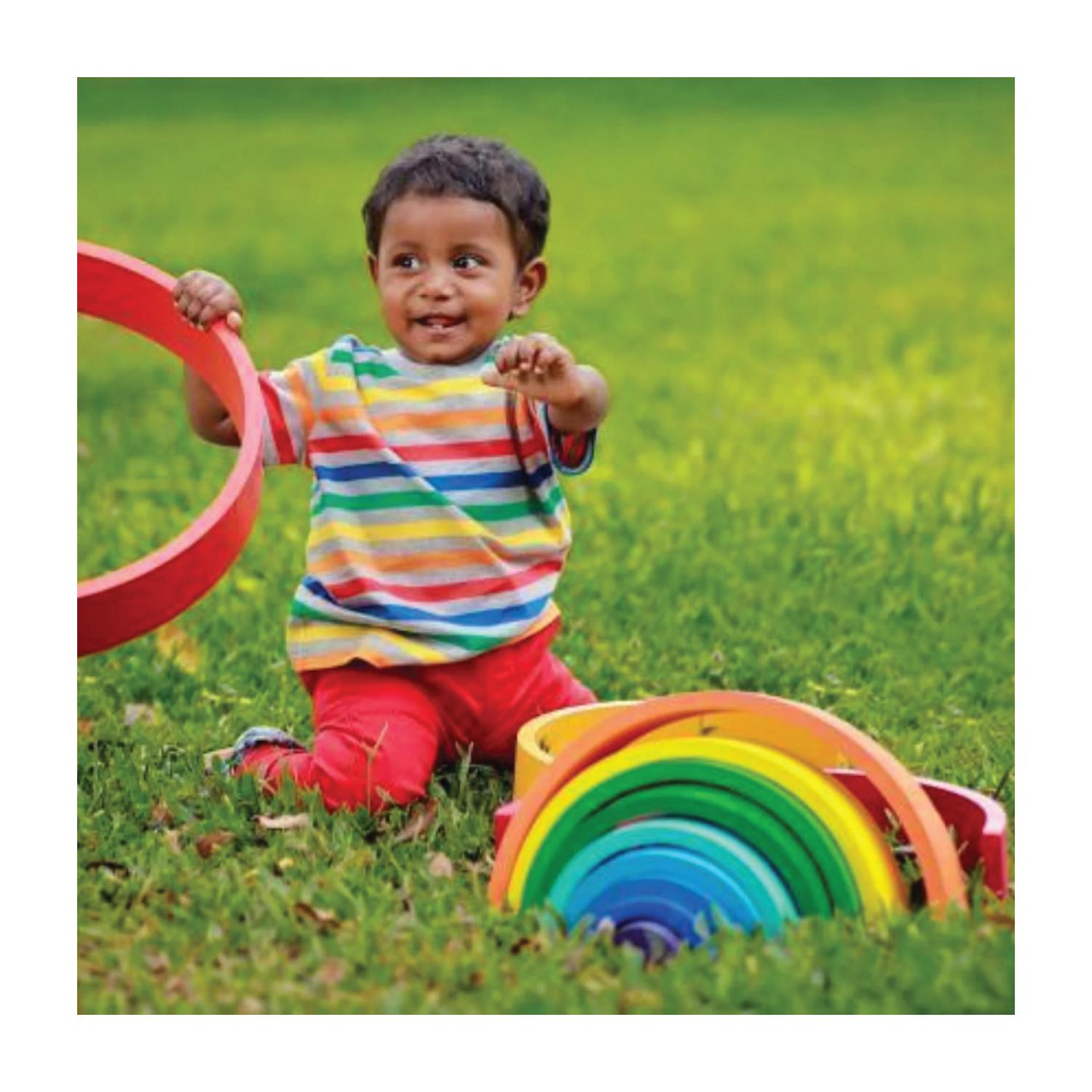 Woodbee Toys Rainbow Stacker (12 pieces)