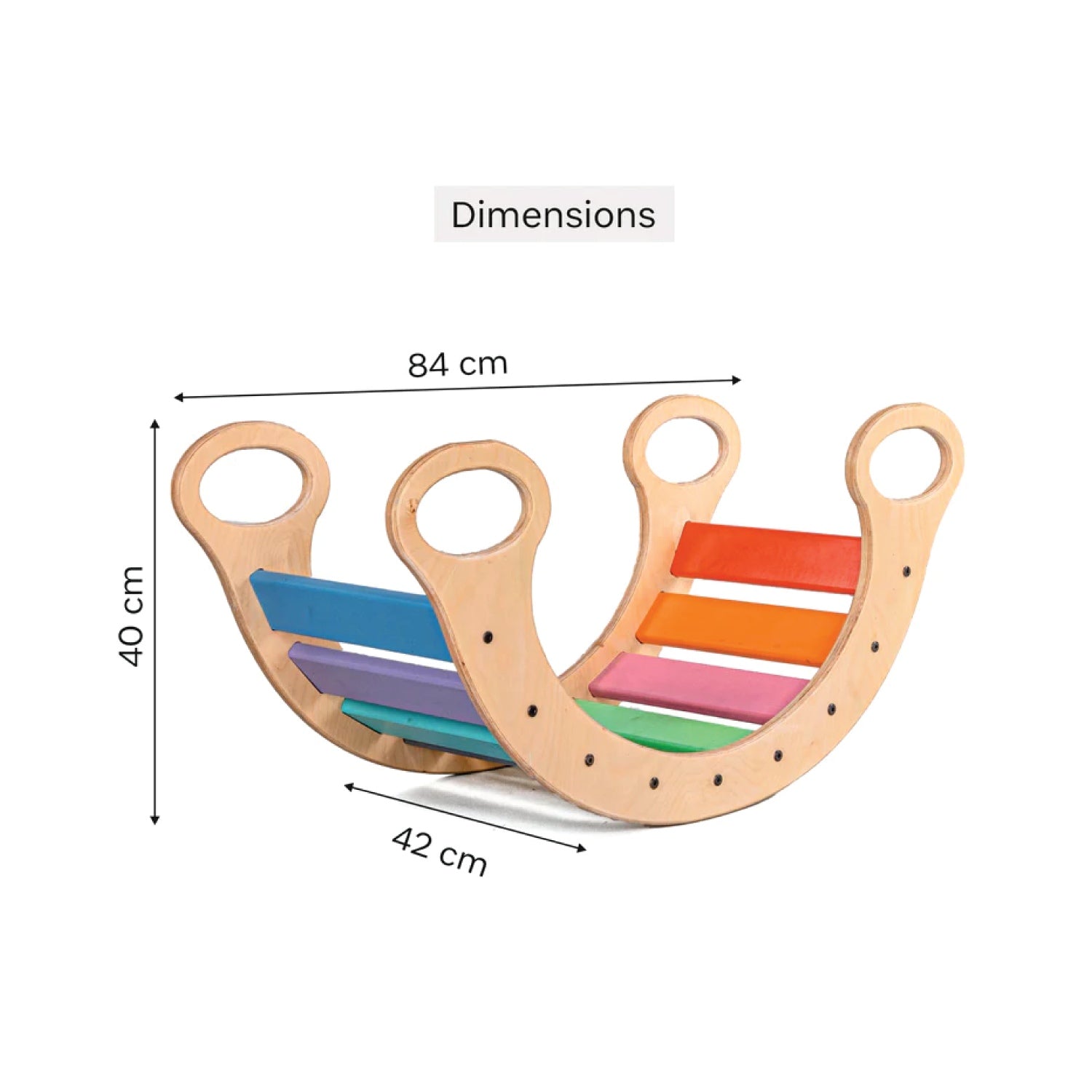 Woodbee Toys Rainbow Rocker (Small)