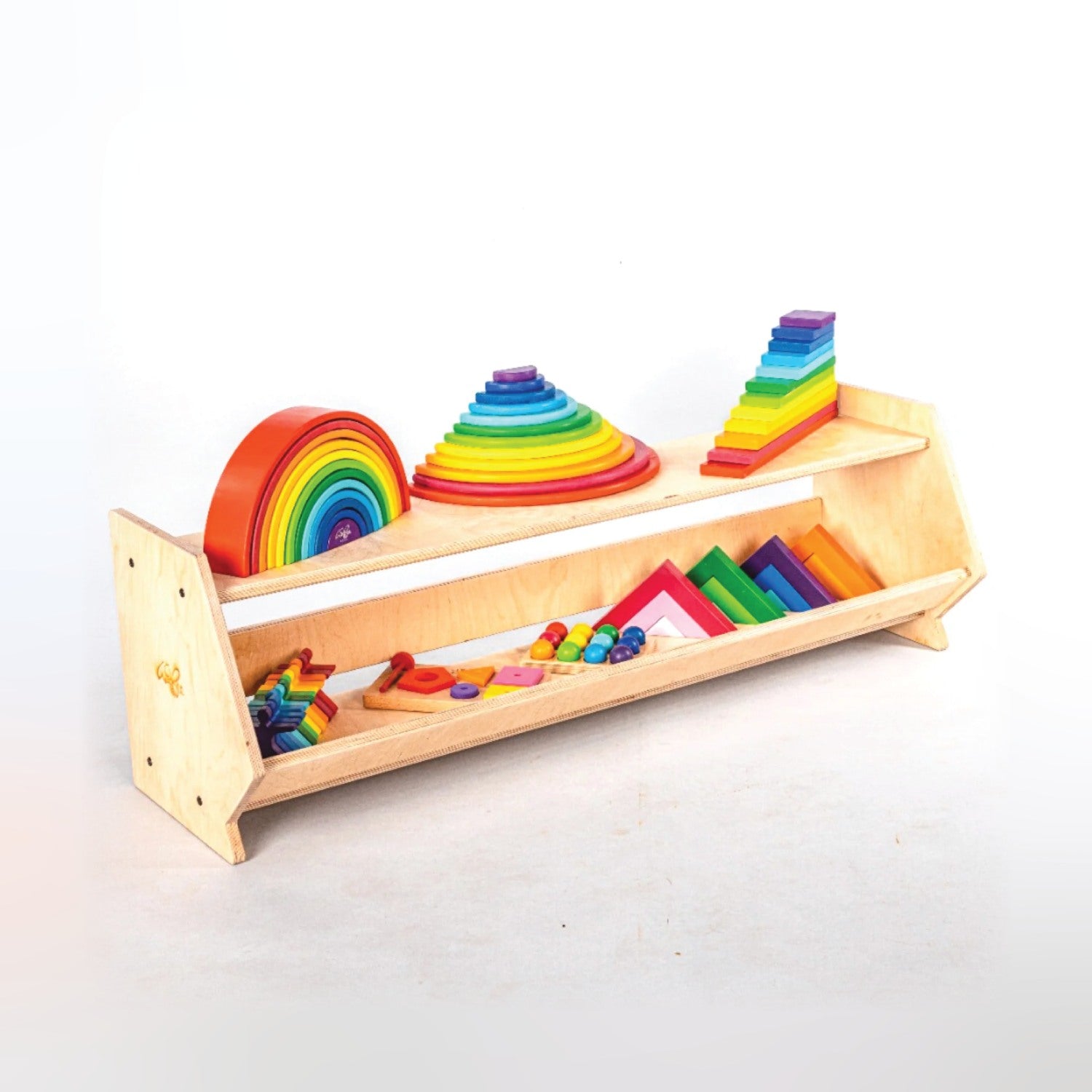 Woodbee Toys Montessori Low Shelf