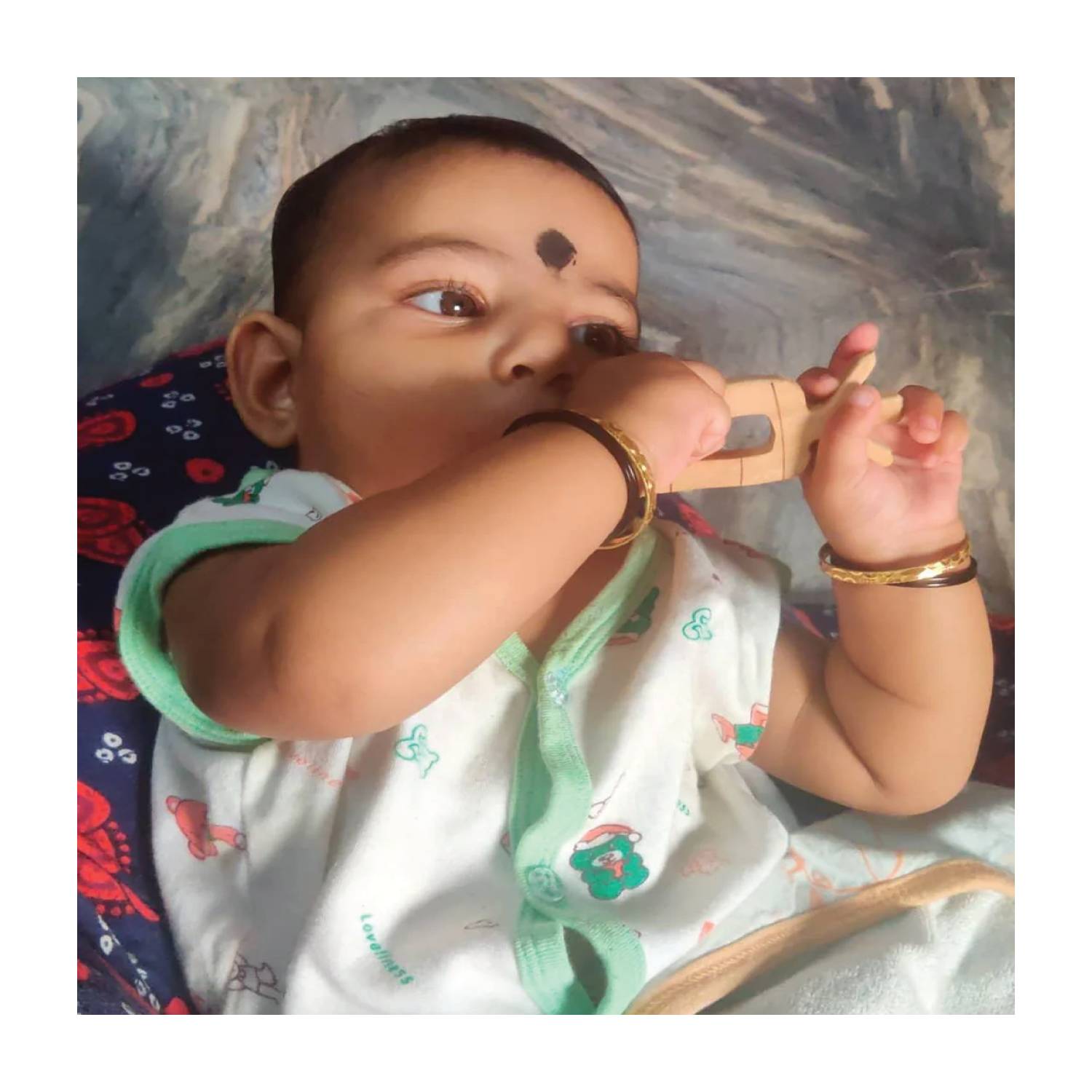 Woodbee Toys Teether (Bunny face and Carrot)