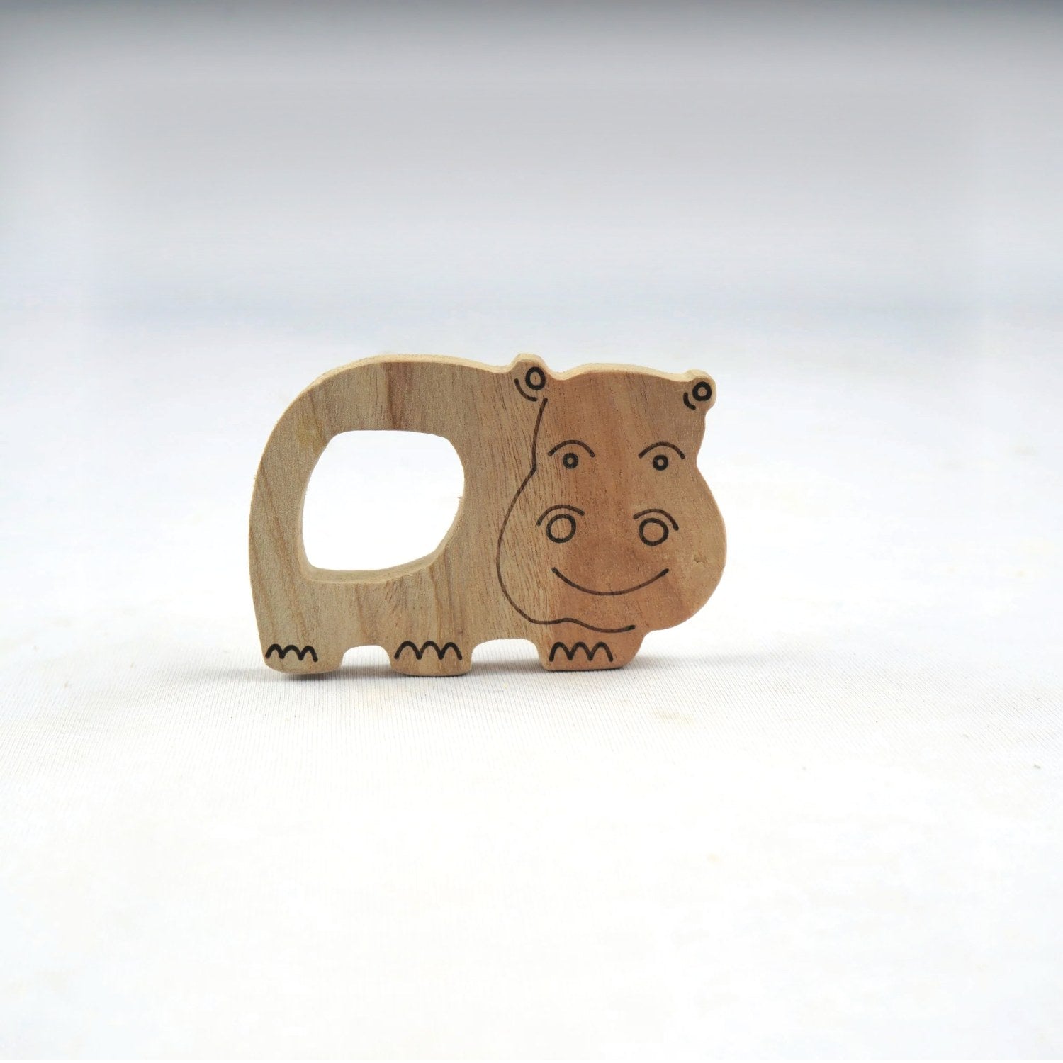 Woodbee Toys Teether (Hippo, Giraffe and Panda)